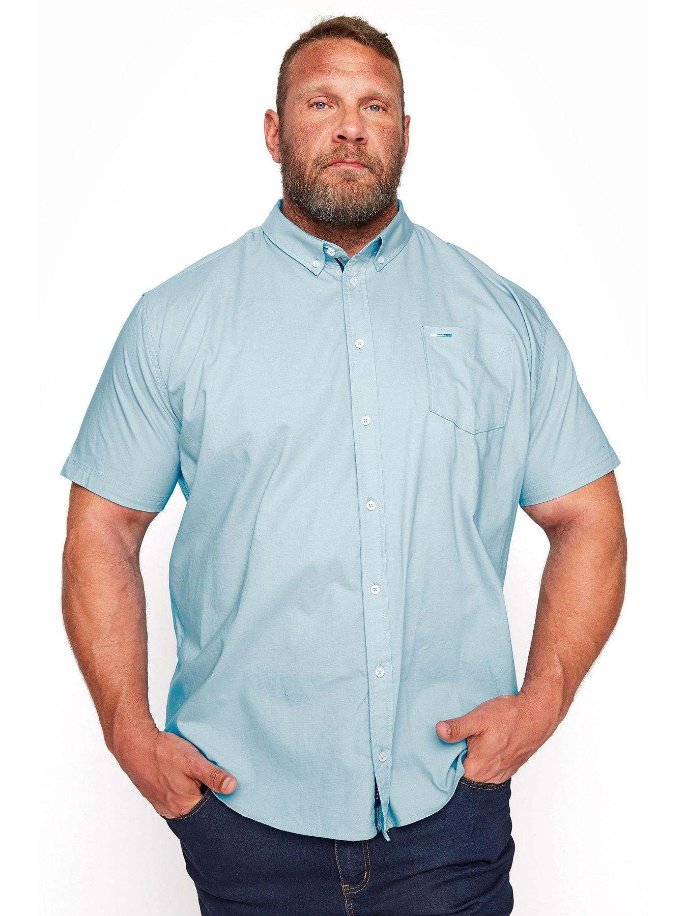 badrhino-badrhino-essential-short-sleeve-poplin-shirt-blue