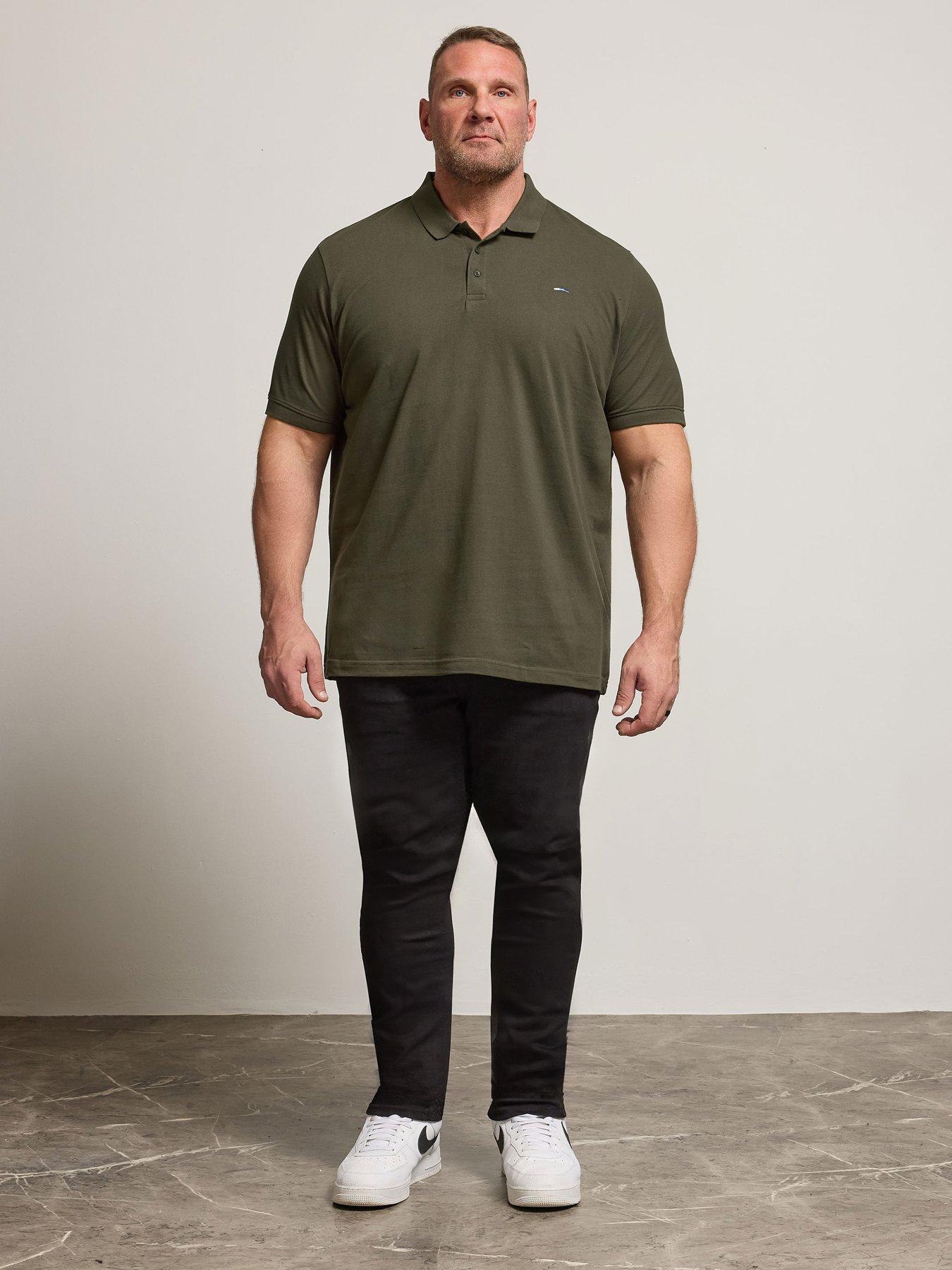 badrhino-badrhino-essential-short-sleeve-plain-polo-shirt-khakiback