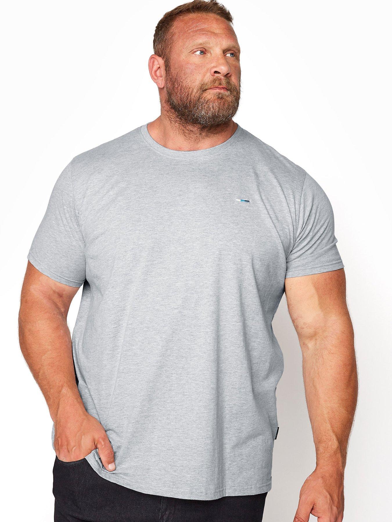 BadRhino BadRhino Essential Short Sleeve Plain T-Shirt - Grey