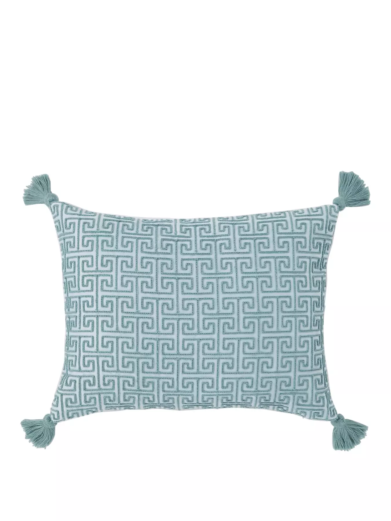 prod1090733785: Greek Key Embroidered Cushion