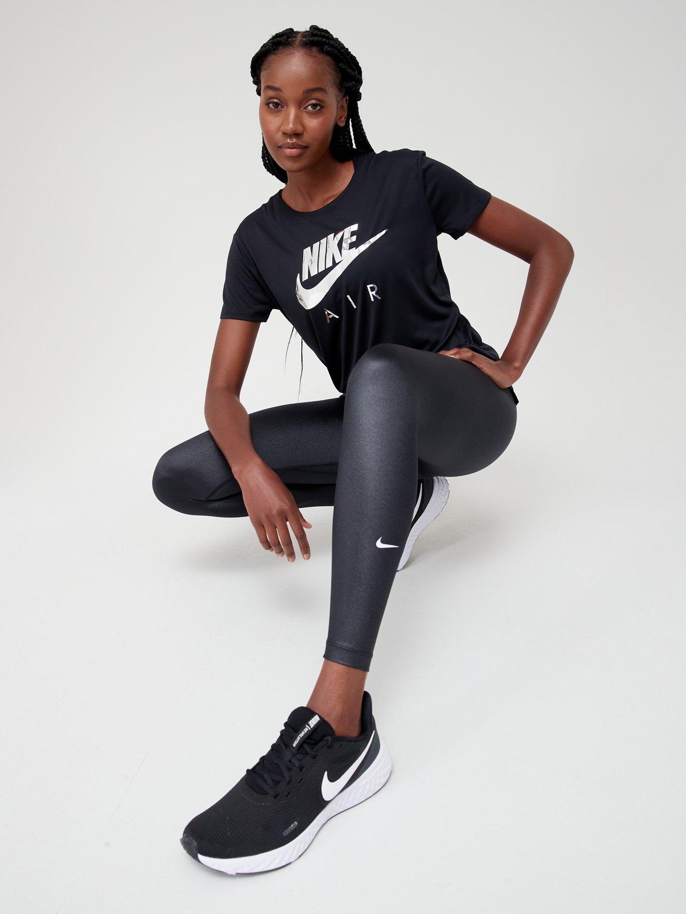 Nike Fast Women's Mid-Rise 7/8 Leggings - Black (Curve