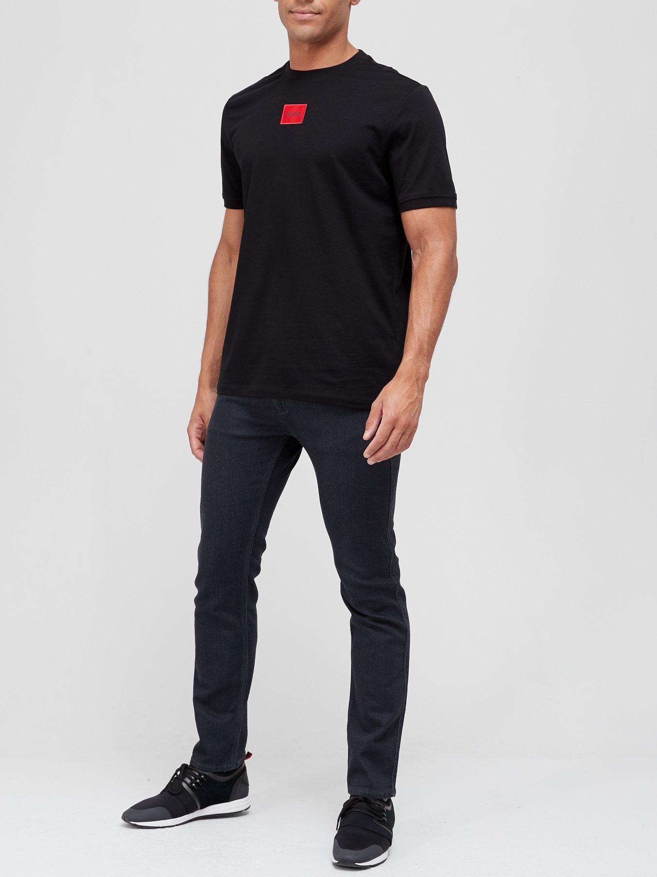 hugo-diragolino-red-patch-logo-t-shirt-blackback