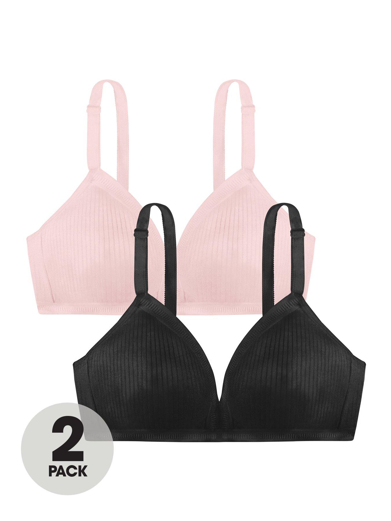 DORINA 2pk Tiffany Soft Bra - Non Wire - Black/Pink