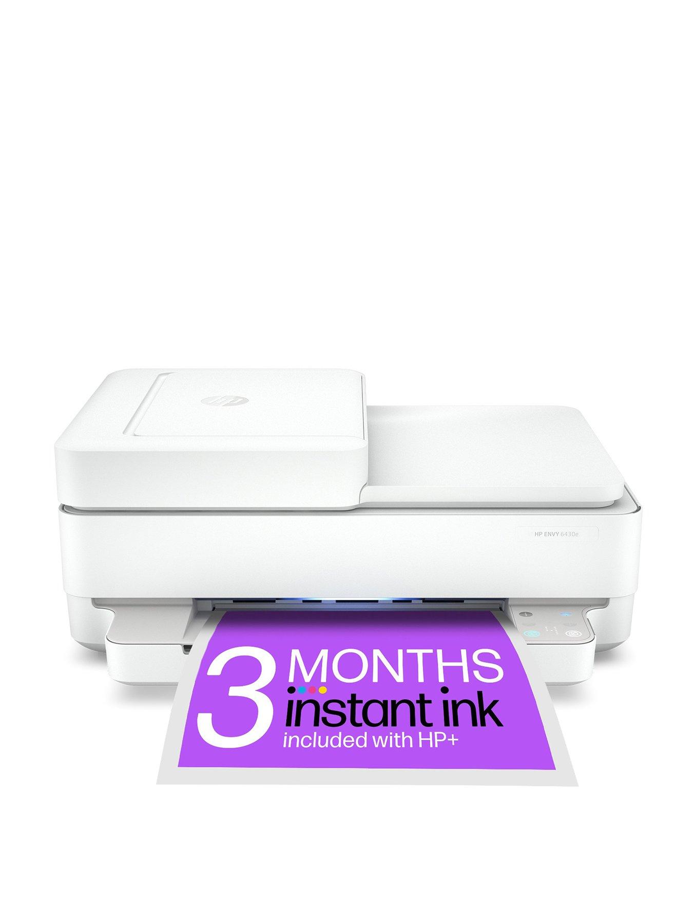 Hp Envy 6430E All In One Wireless Colour Printer With 3 Months Of Instant Ink Included With Hp+ in White