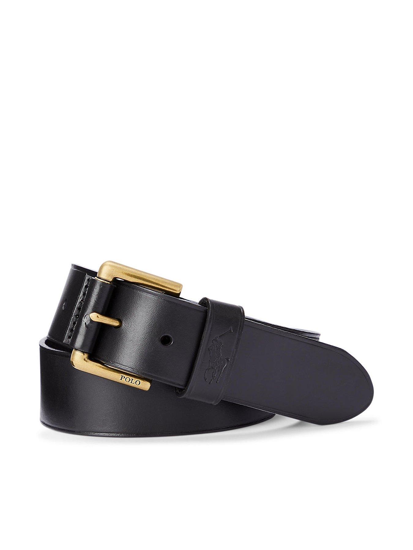 Polo Ralph Lauren Classic Leather Jeans Belt - Black