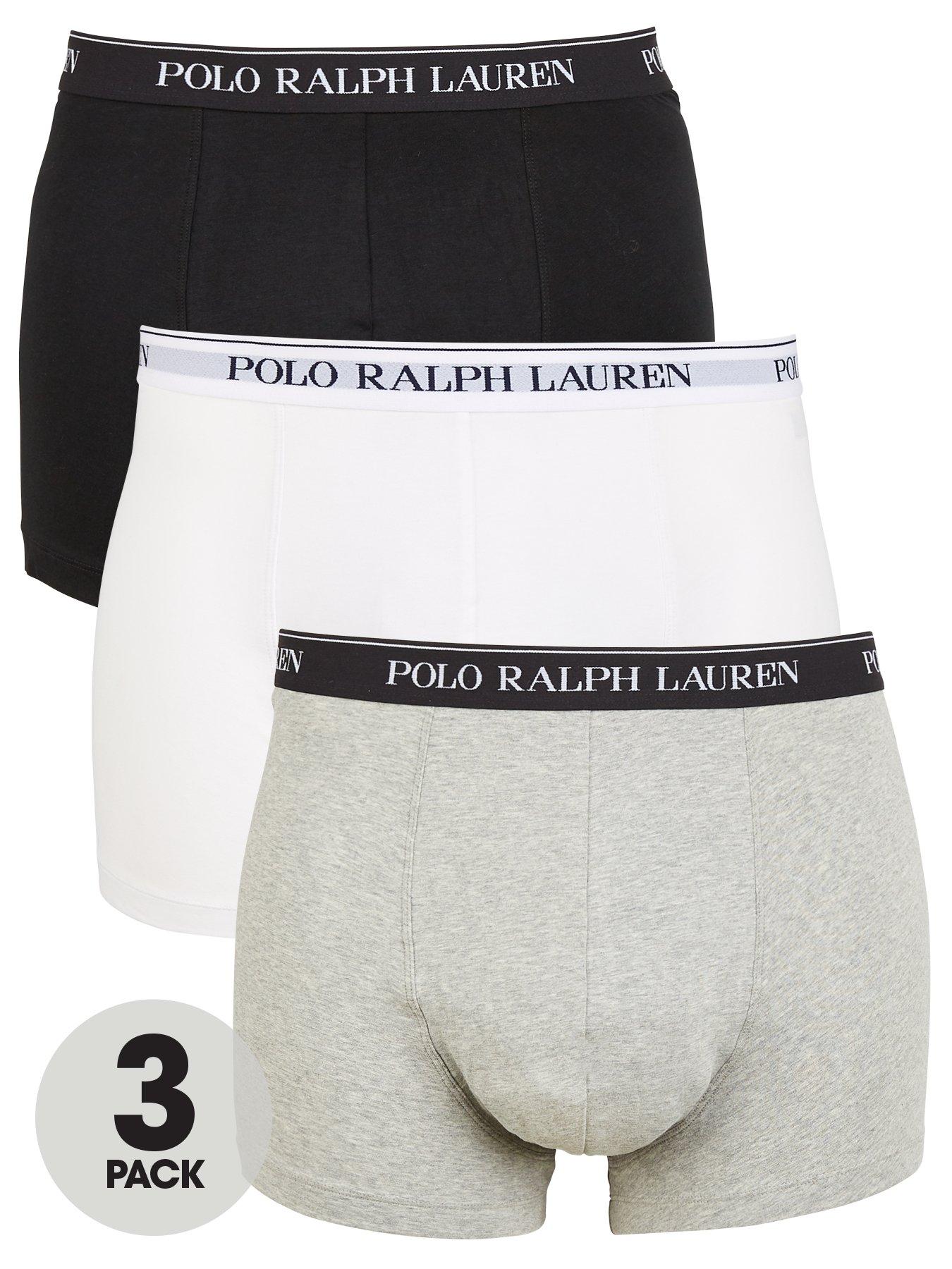 Ralph Lauren Underwear 3 Pack Trunks Grey