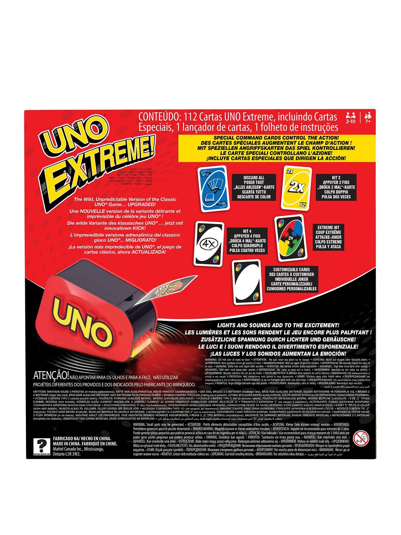 Image 2 of 8 of Uno UNO Extreme Card Game with Lights and Sounds for Kids