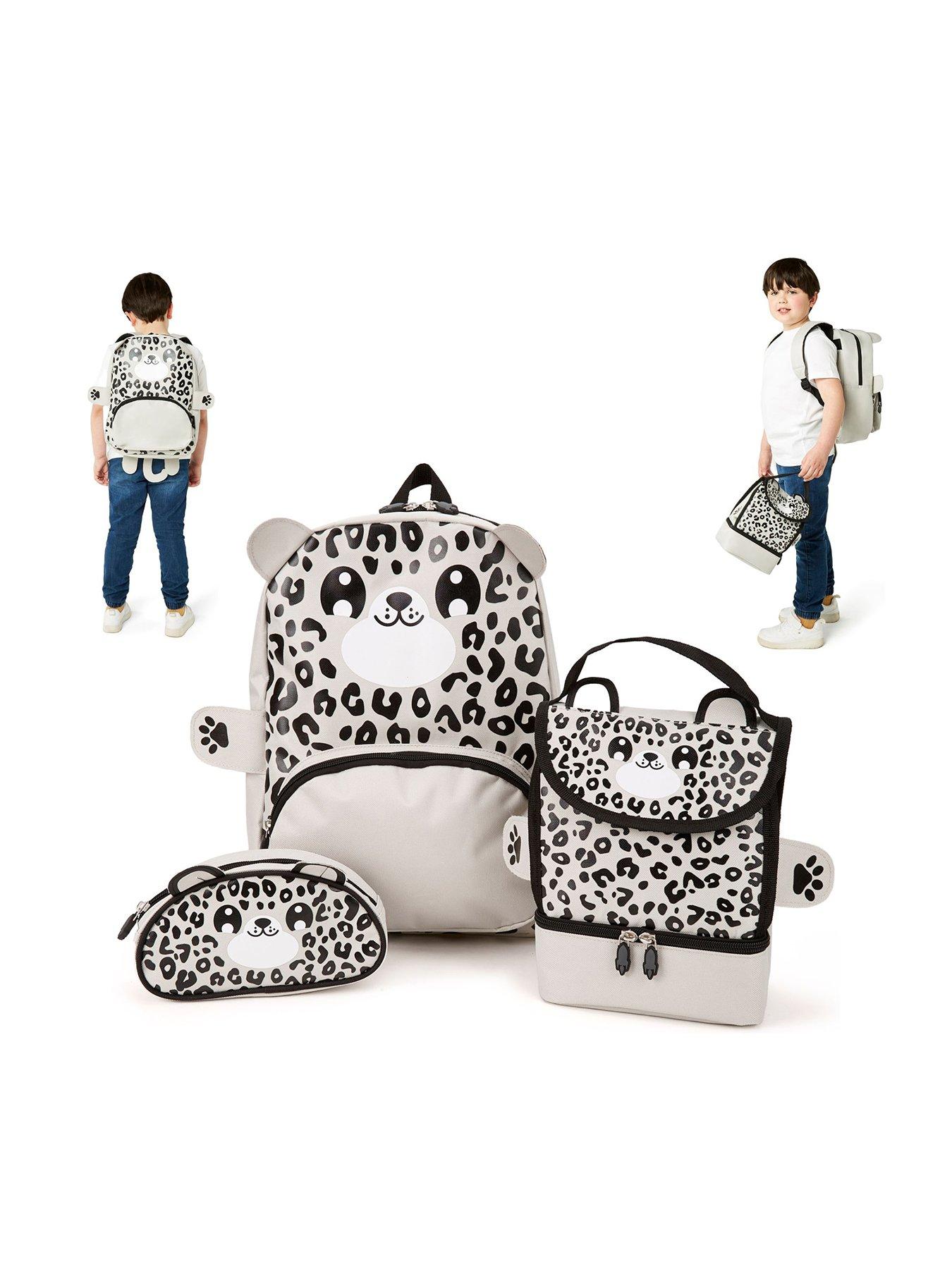undefined Snow Leopard Backpack, Lunchbag  &  Pencil Case Set