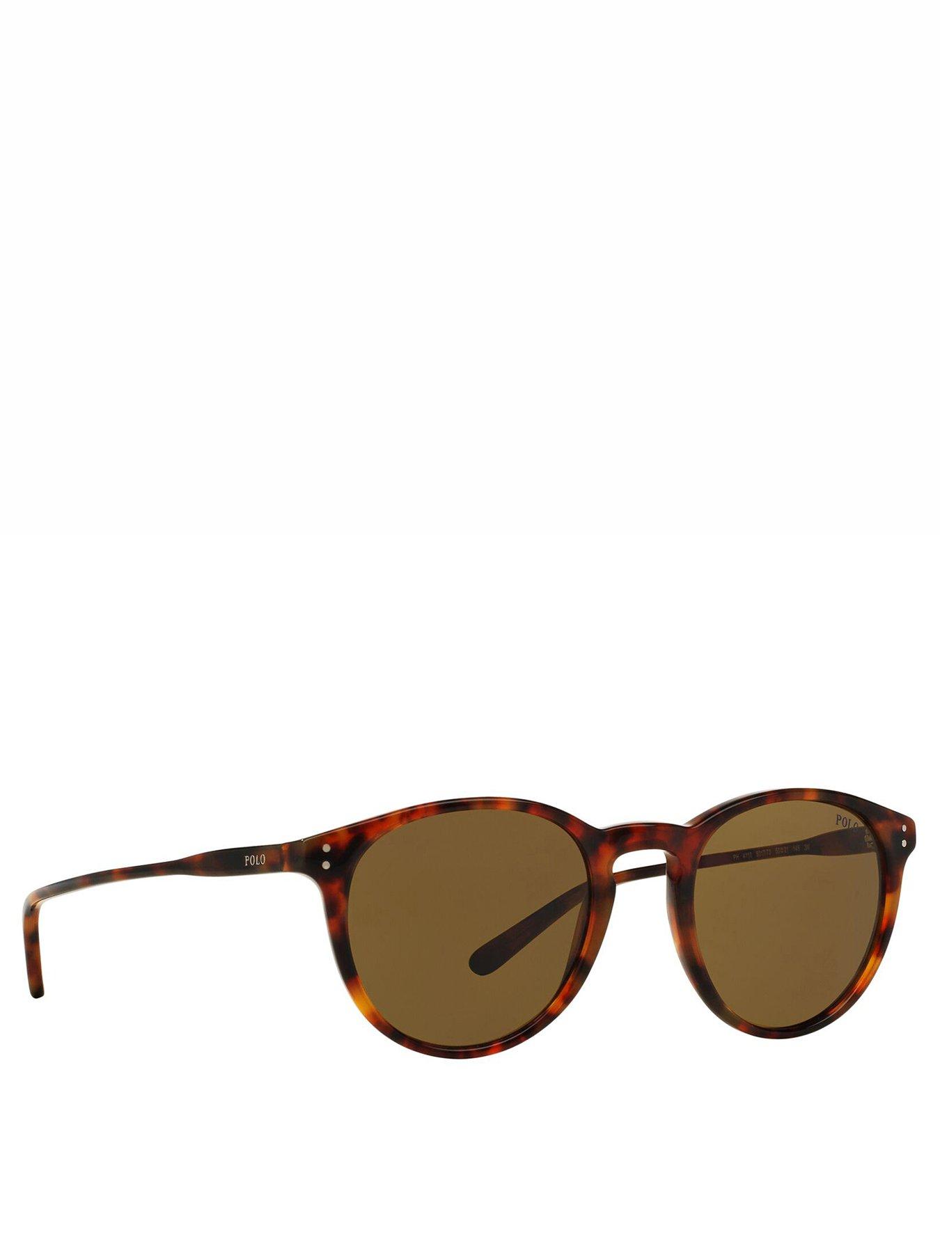 Polo Ralph Lauren Polo Ralph Lauren Tortoise Round Sunglasses - Brown