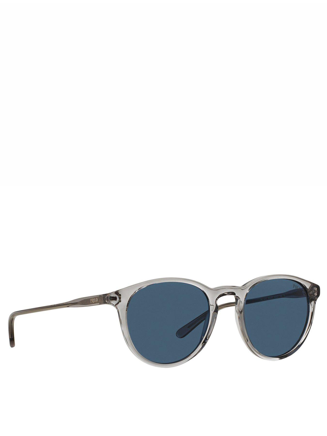 Image 1 of 2 of Polo Ralph Lauren Ralph Lauren Polo Grey Accetate Round Sunglasses - Grey