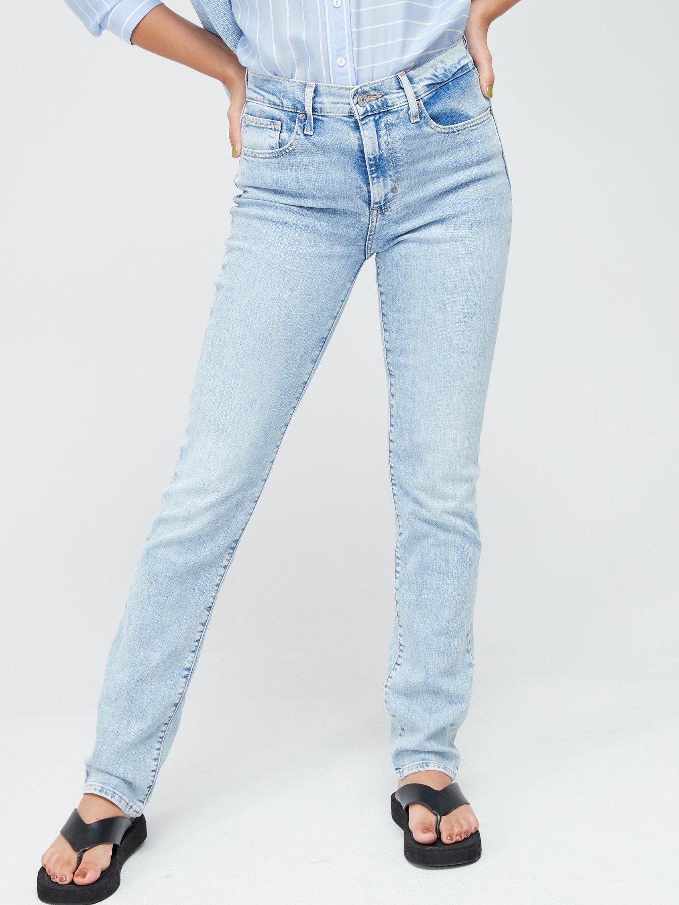 Levi's 724 High Rise Straight Leg Jean - Light Blue