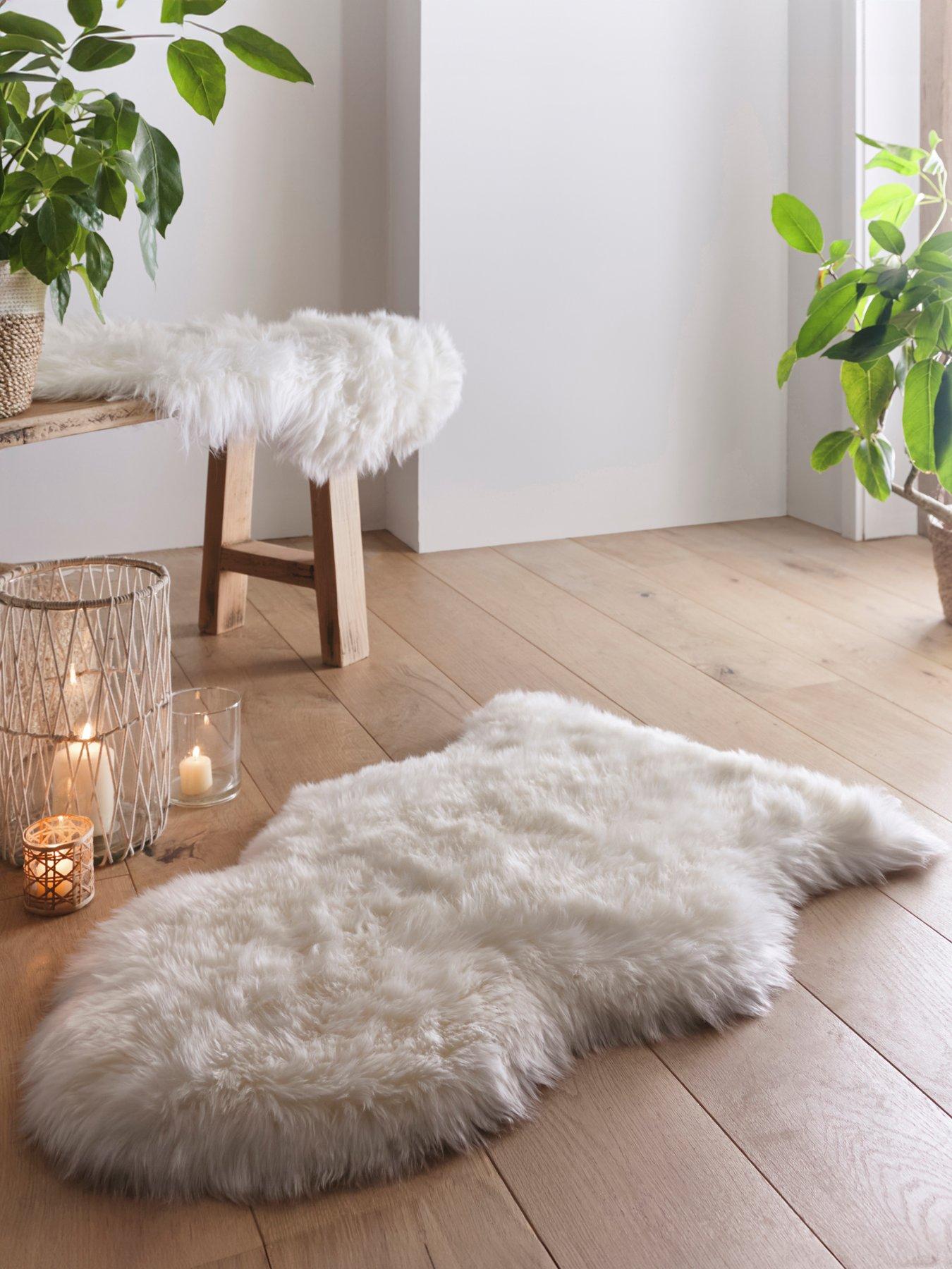The Very Collection Genuine Sheepskin Wool Rug - Single