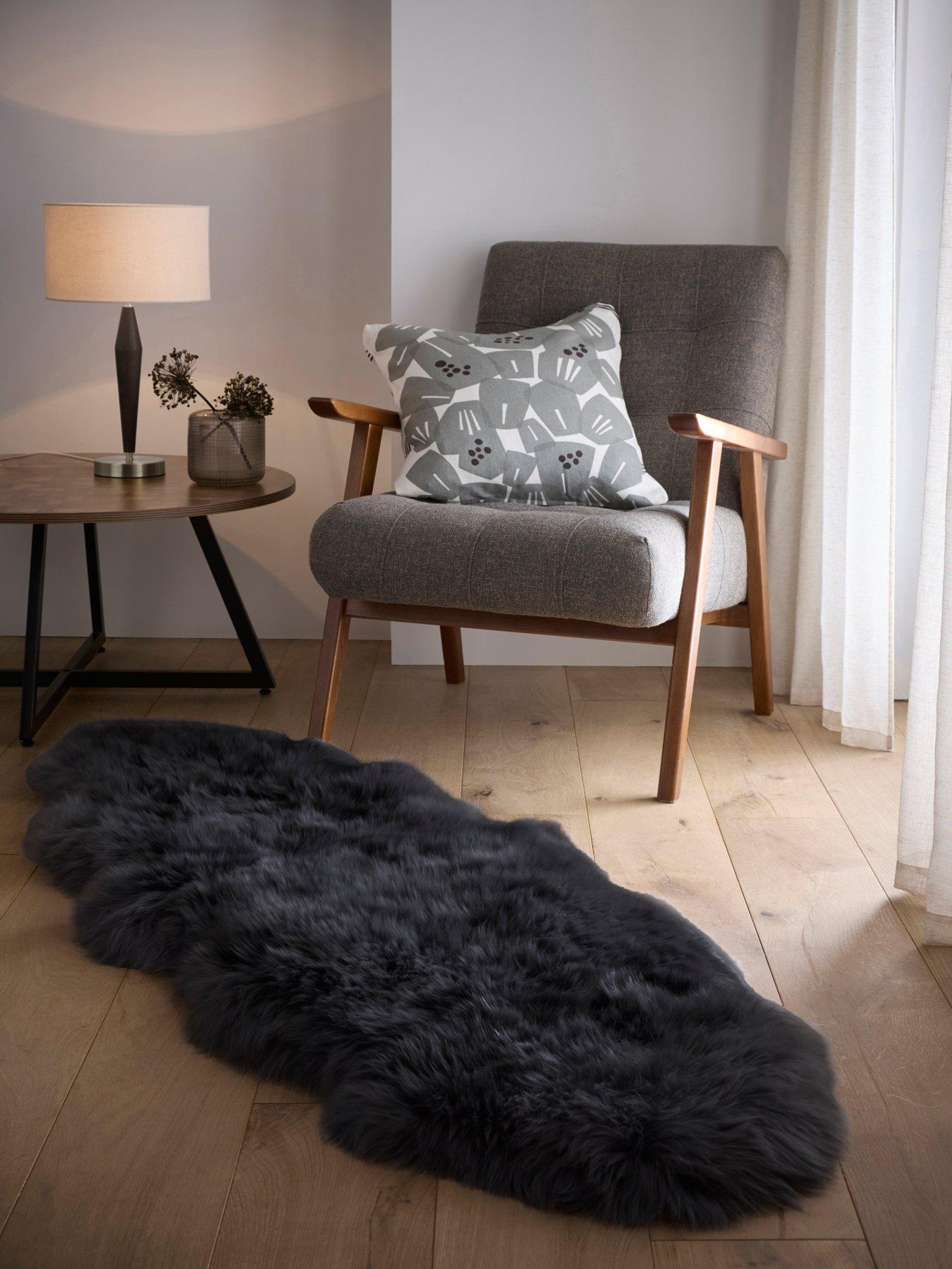 Image 1 of 5 of The Very Collection Genuine Sheepskin Wool Rug - Double