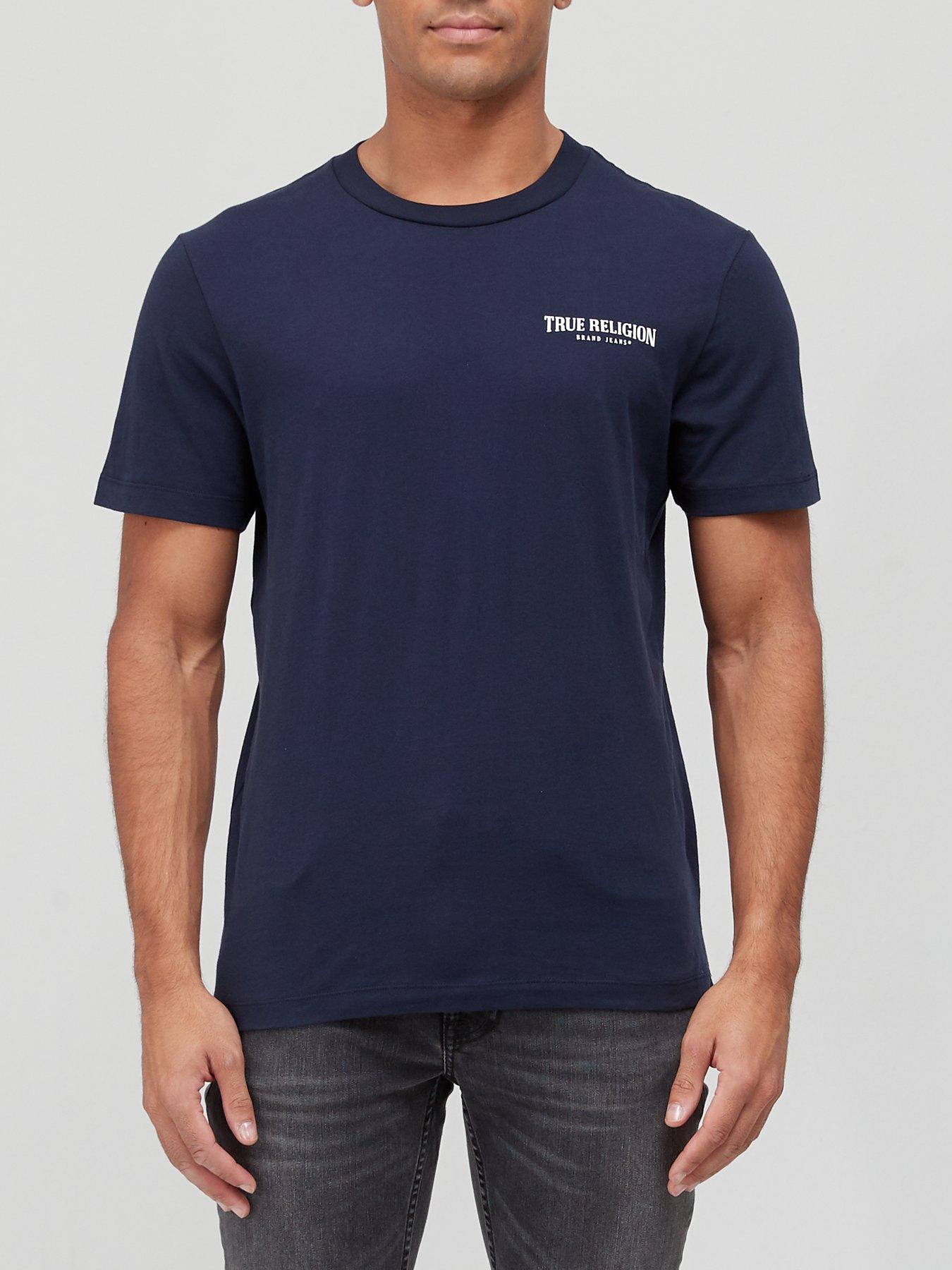 true-religion-arch-chest-logo-t-shirt-navyfront