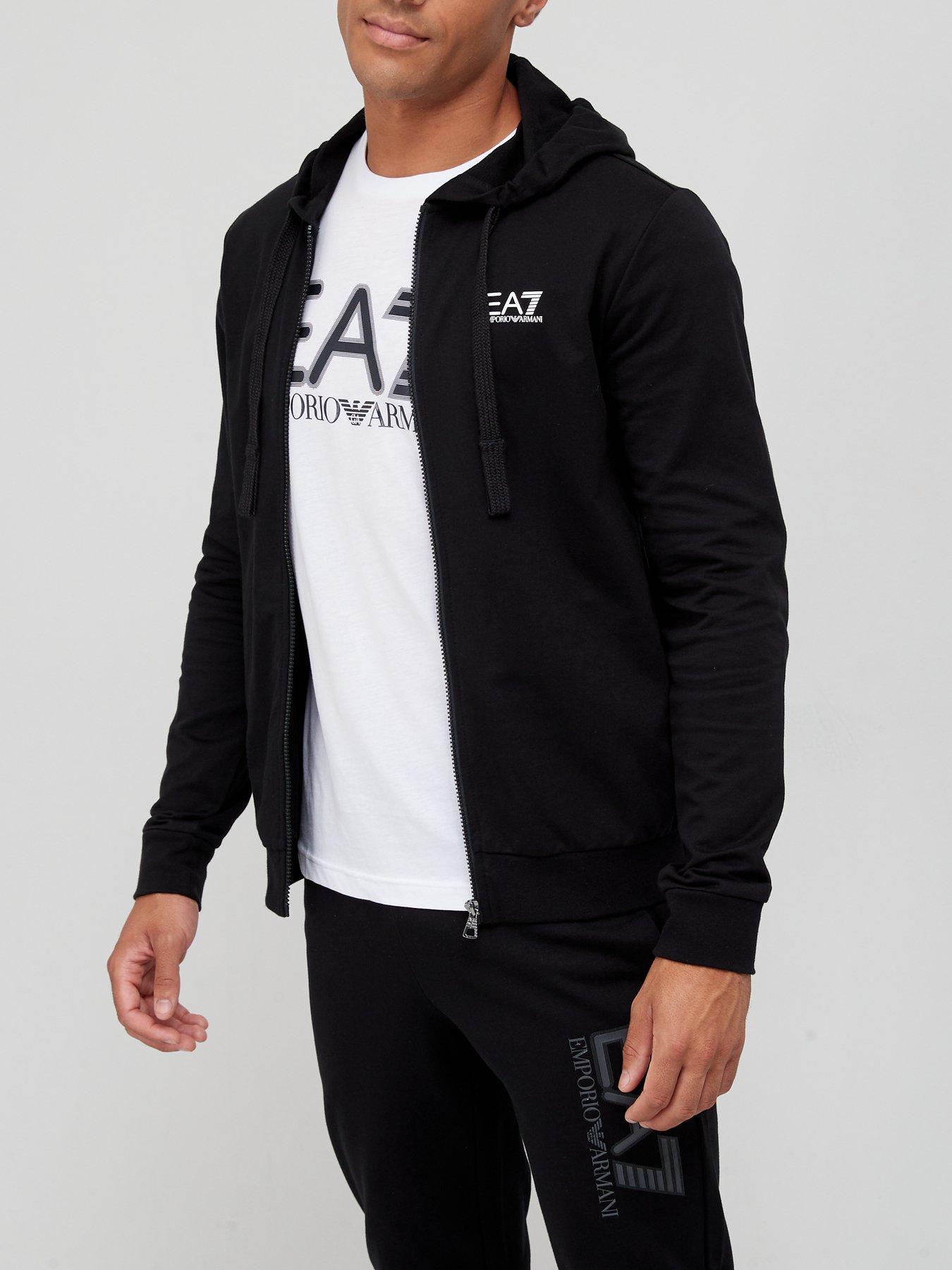 Ea7 zip on sale up hoodie