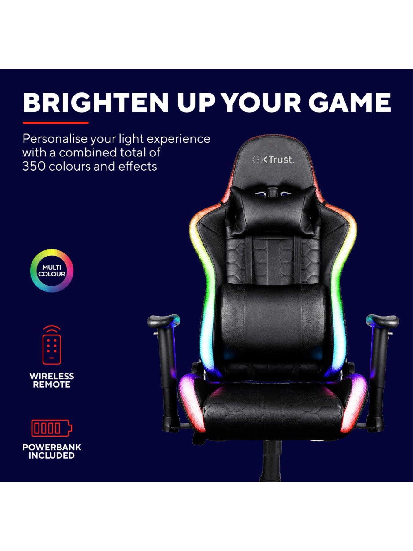 Led light discount up gaming chair