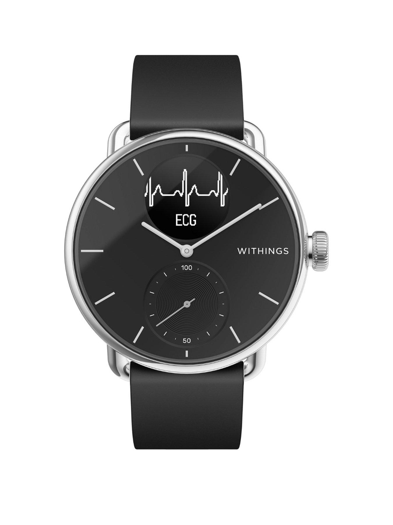 rijst Anemoon vis dauw Withings Withings Scanwatch Hybrid Smartwatch with ECG, Heart Rate &  Oximeter - 38mm Black | Very Ireland