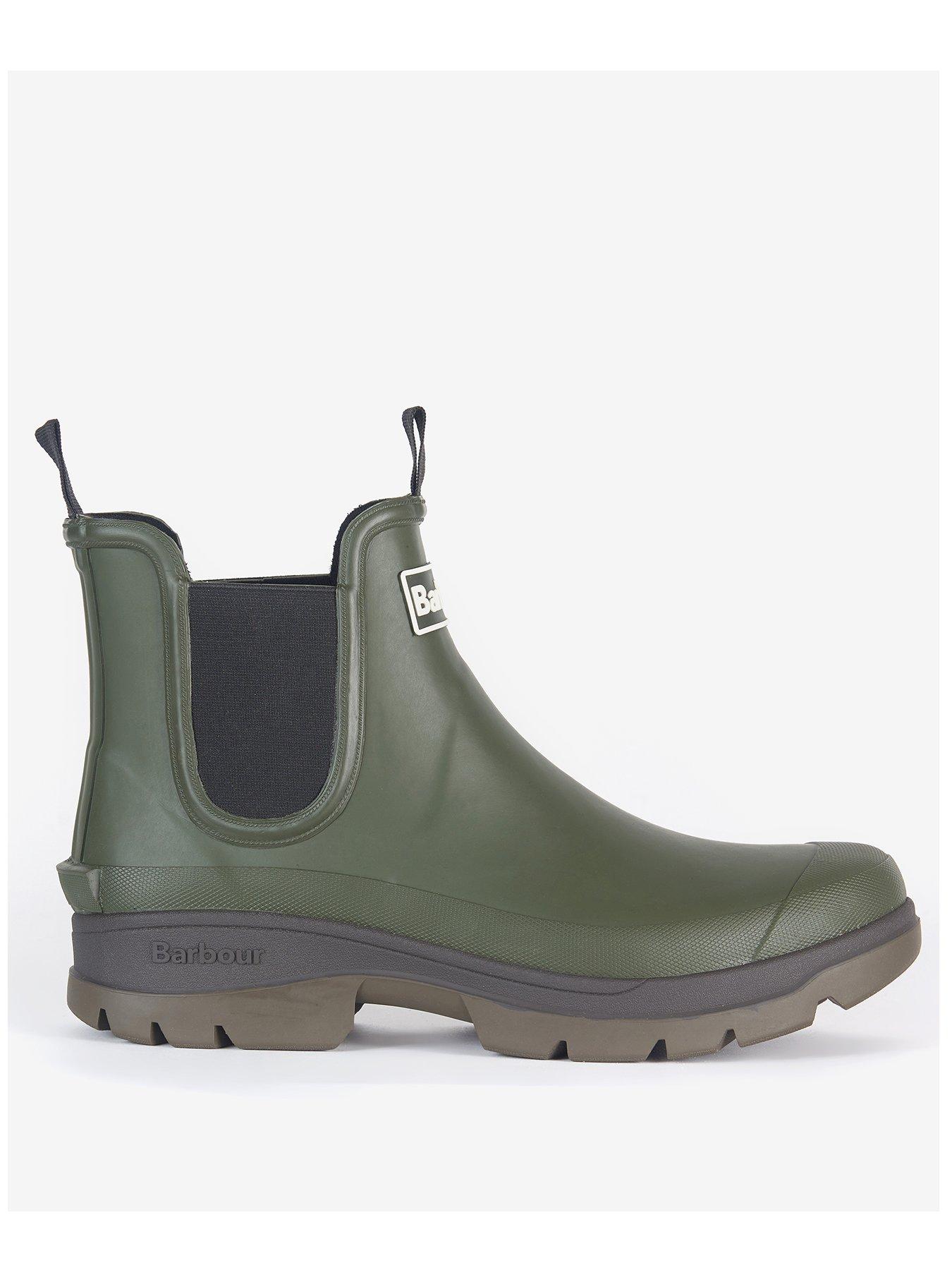 Image 1 of 5 of Barbour Nimbus Chelsea Rubber Boots - Khaki