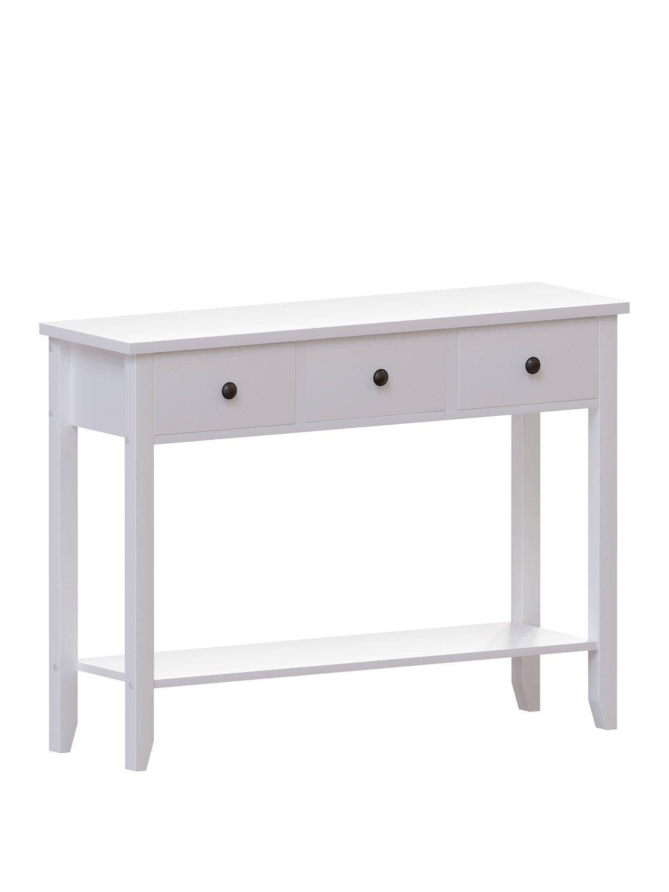 Windsor 3 drawer store console table