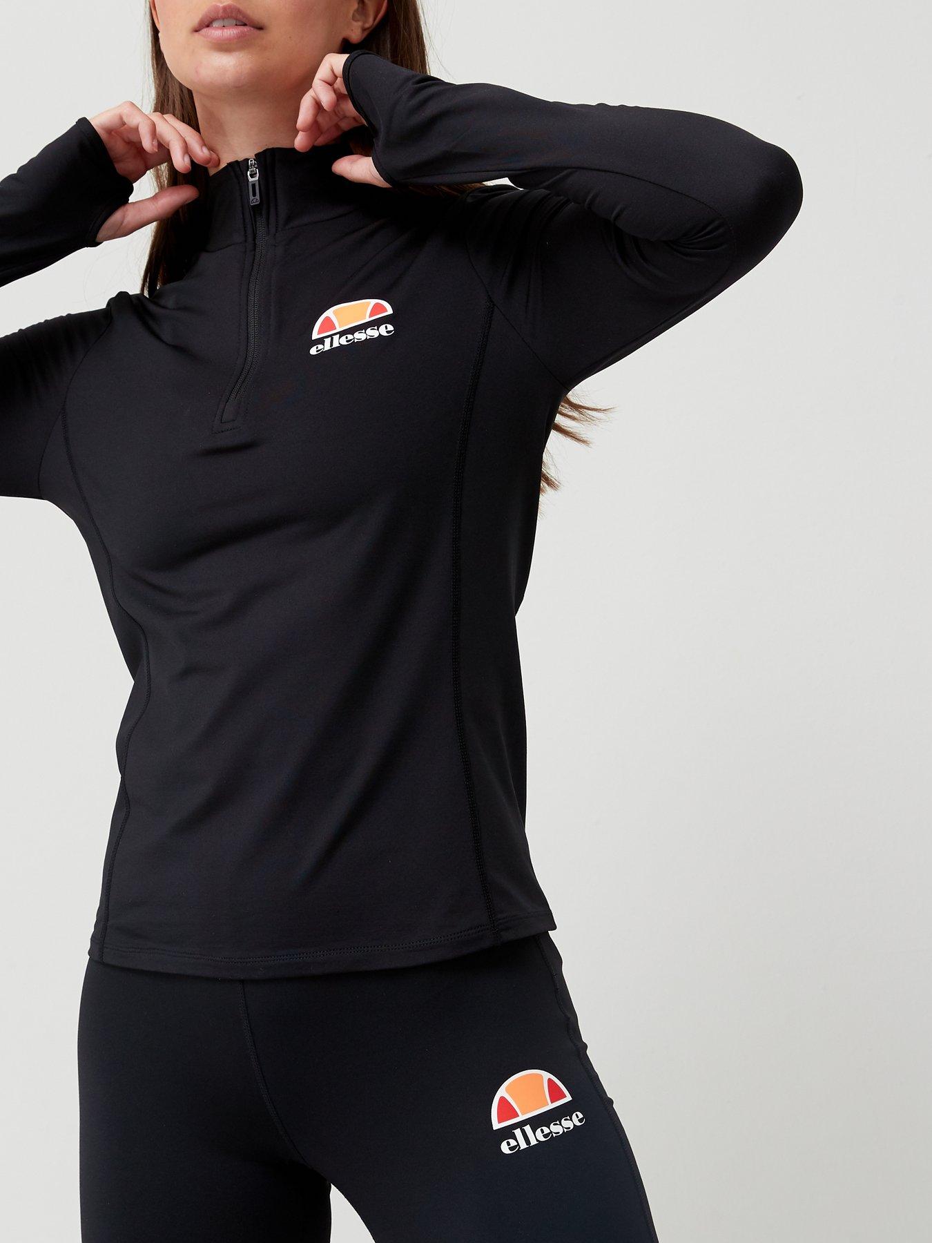 ellesse-sofira-14-zip-top-blacknbspfront