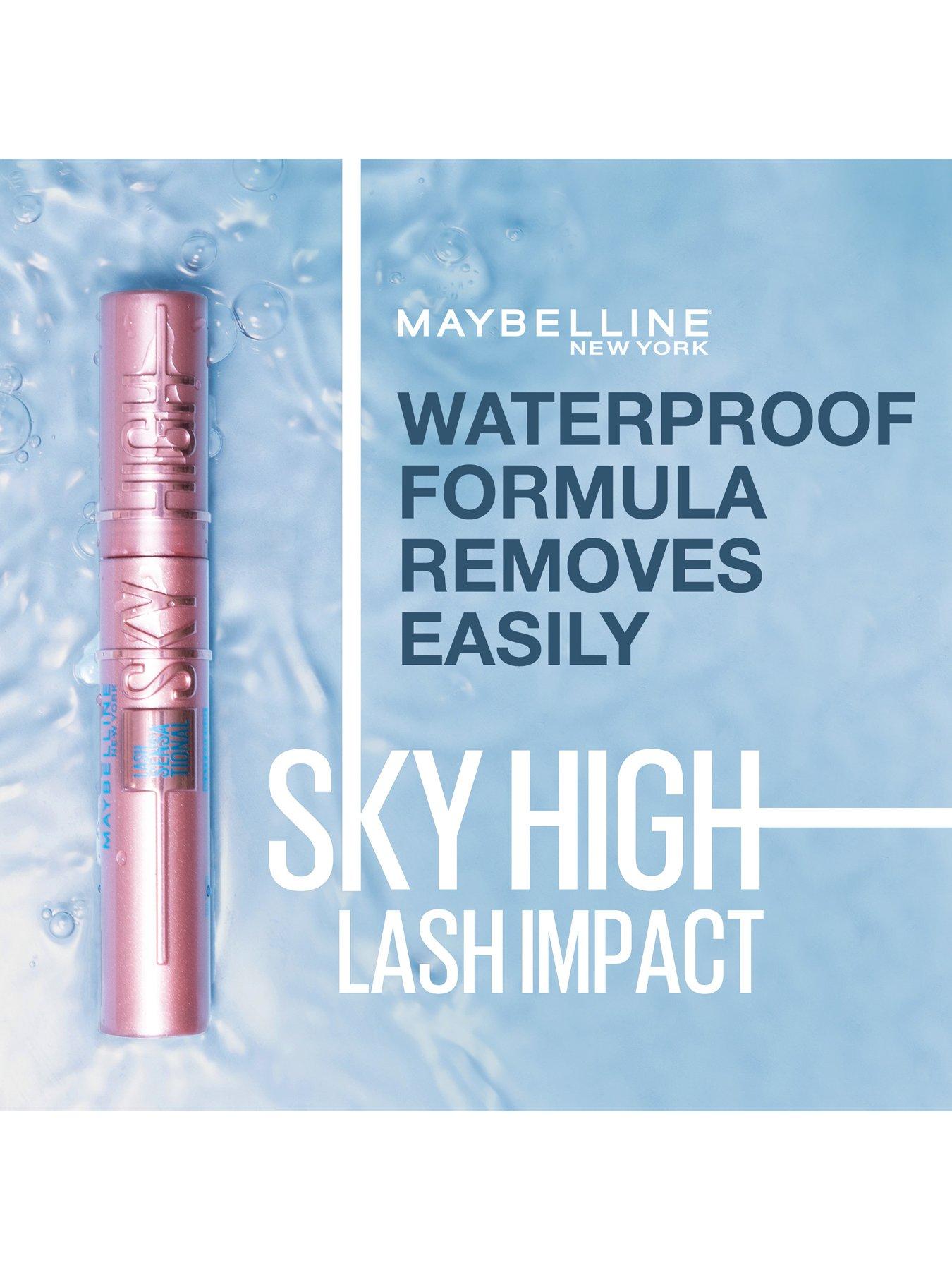 Image 4 of 5 of MAYBELLINE Maybelline Mascara Lash Sensational Sky High Waterproof Volumizing and Thickening Eyelash Lengthening. Flake Free Formula, Mascara 01 Black