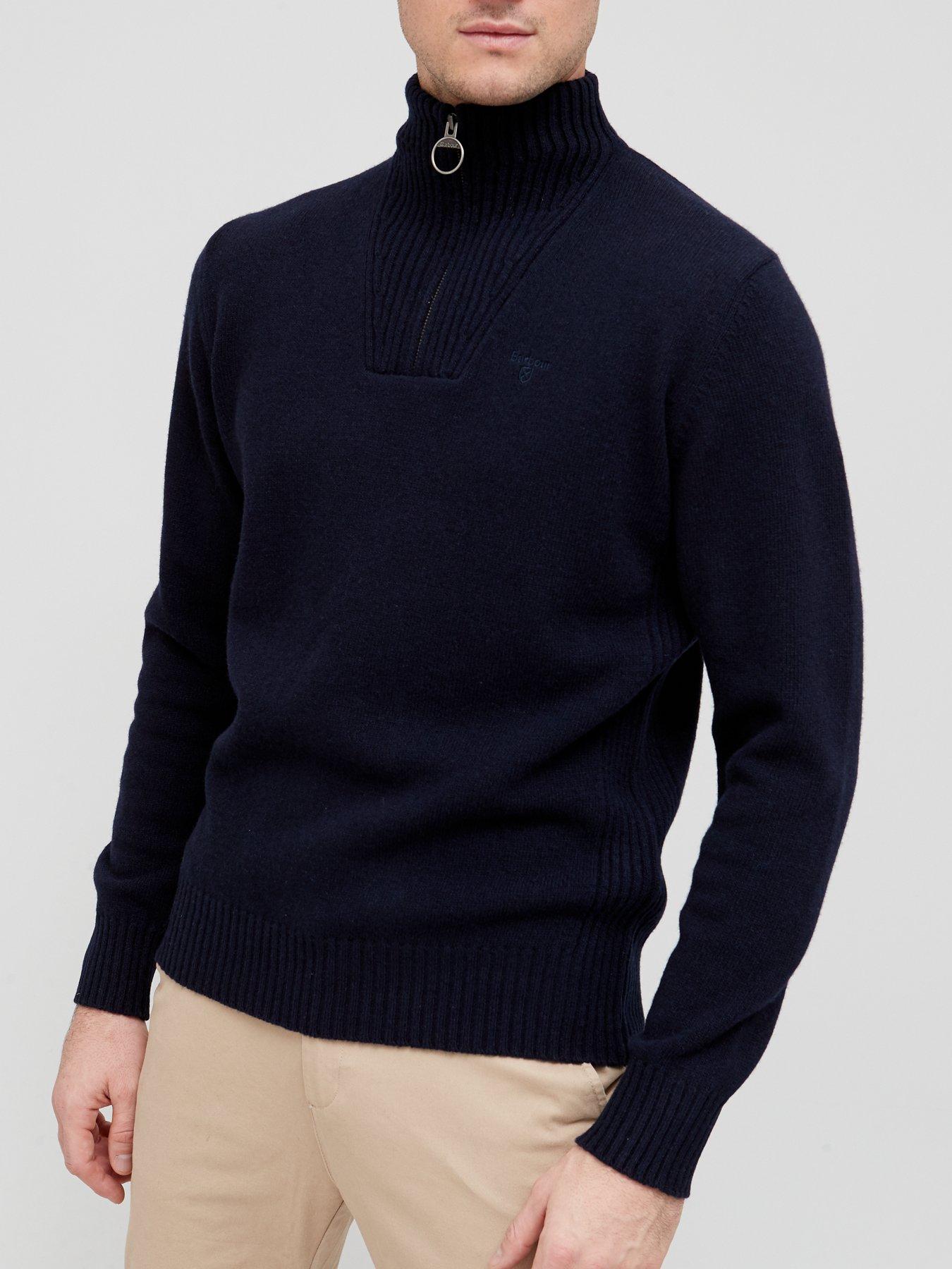 Barbour Barbour Essential Lambswool Half Zip - Navy