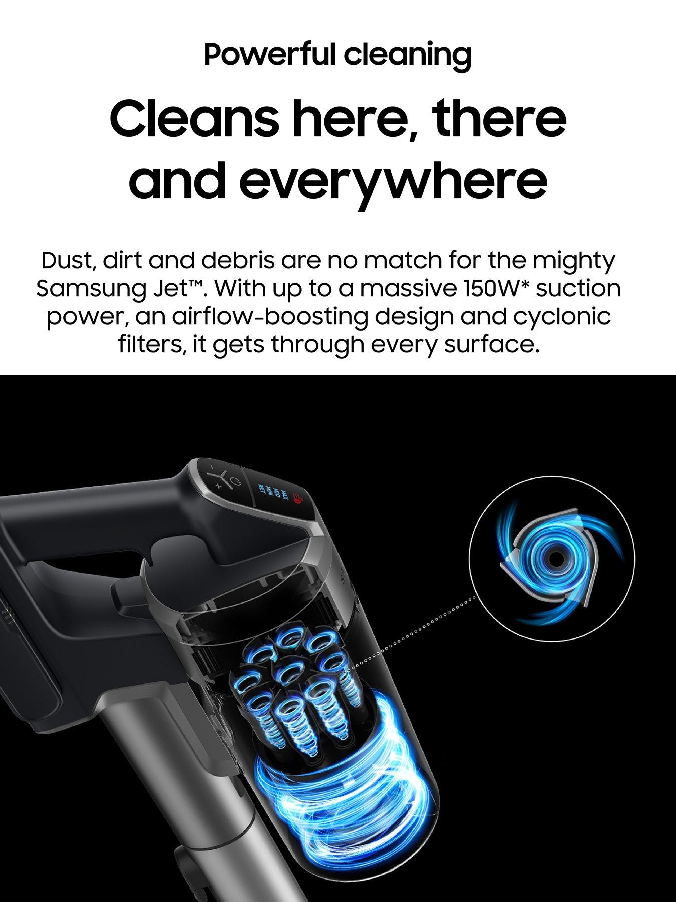 Image 4 of 8 of Samsung Jet&trade; 60 Turbo VS15A6031R4/EU Cordless Stick Vacuum Cleaner &nbsp;- Max 150W&nbsp;Suction Power with Lightweight Design -&nbsp;Violet
