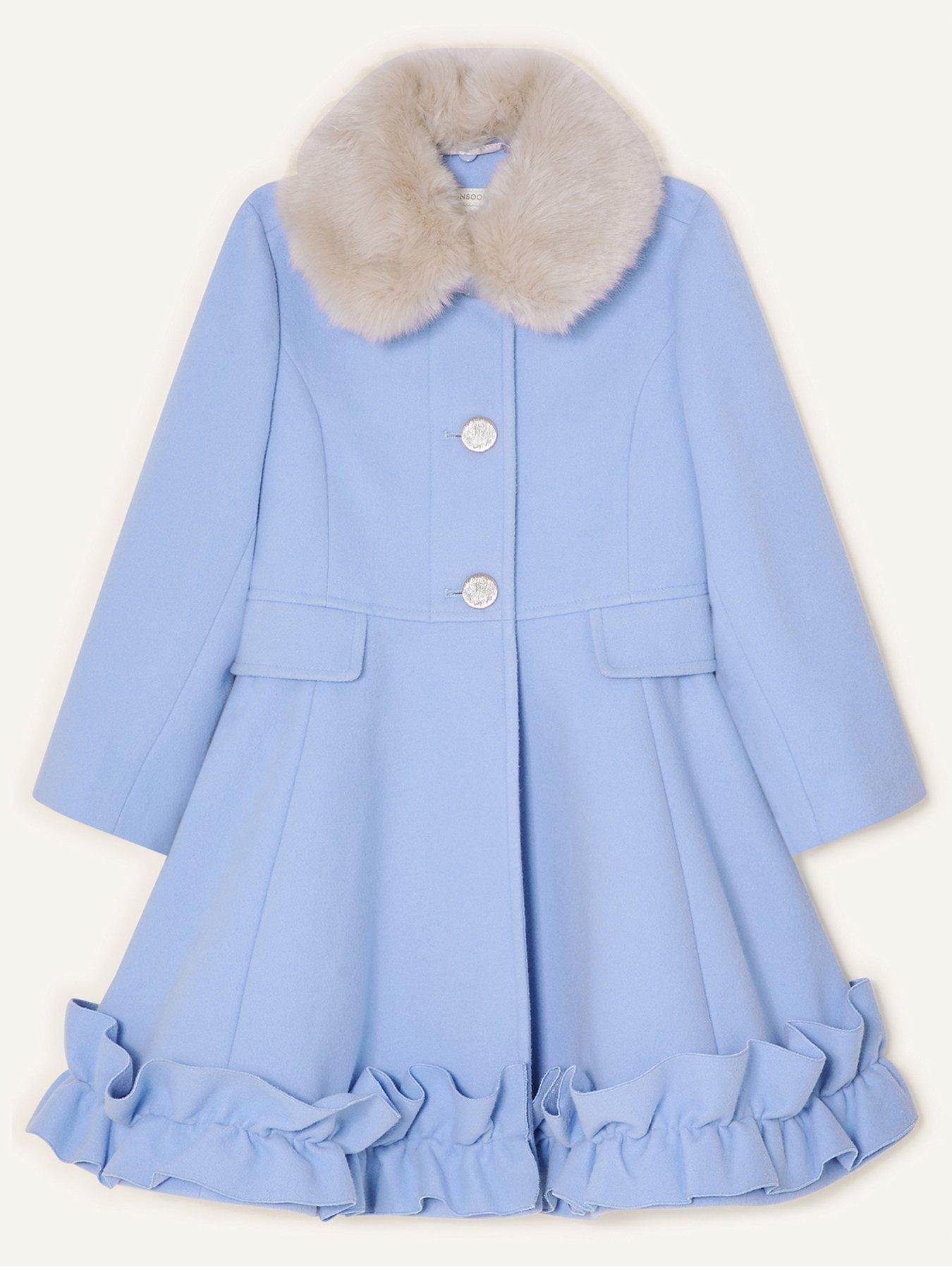 Girls cheap ruffle coat