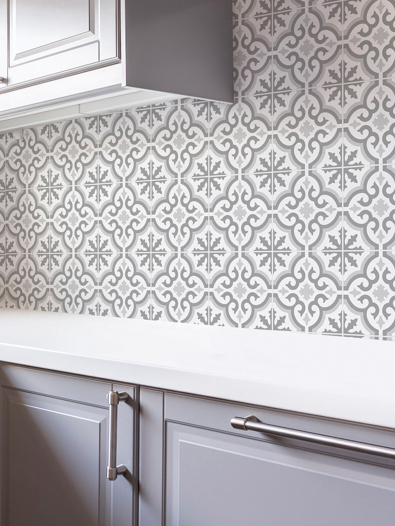 Contour Earthen Mid Grey Kitchen & Bathroom Wallpaper