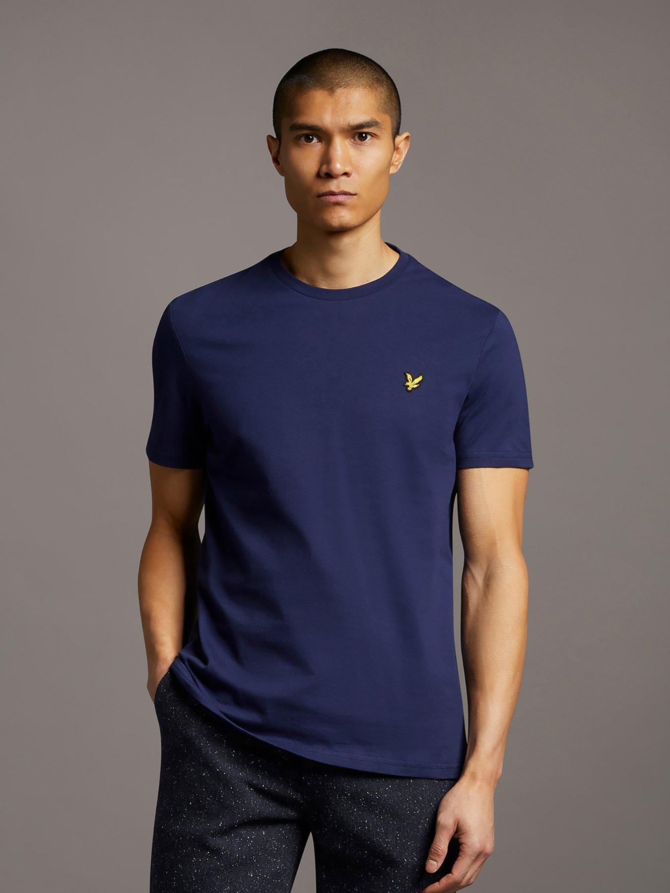 lyle-scott-regular-fit-plain-t-shirt-navy