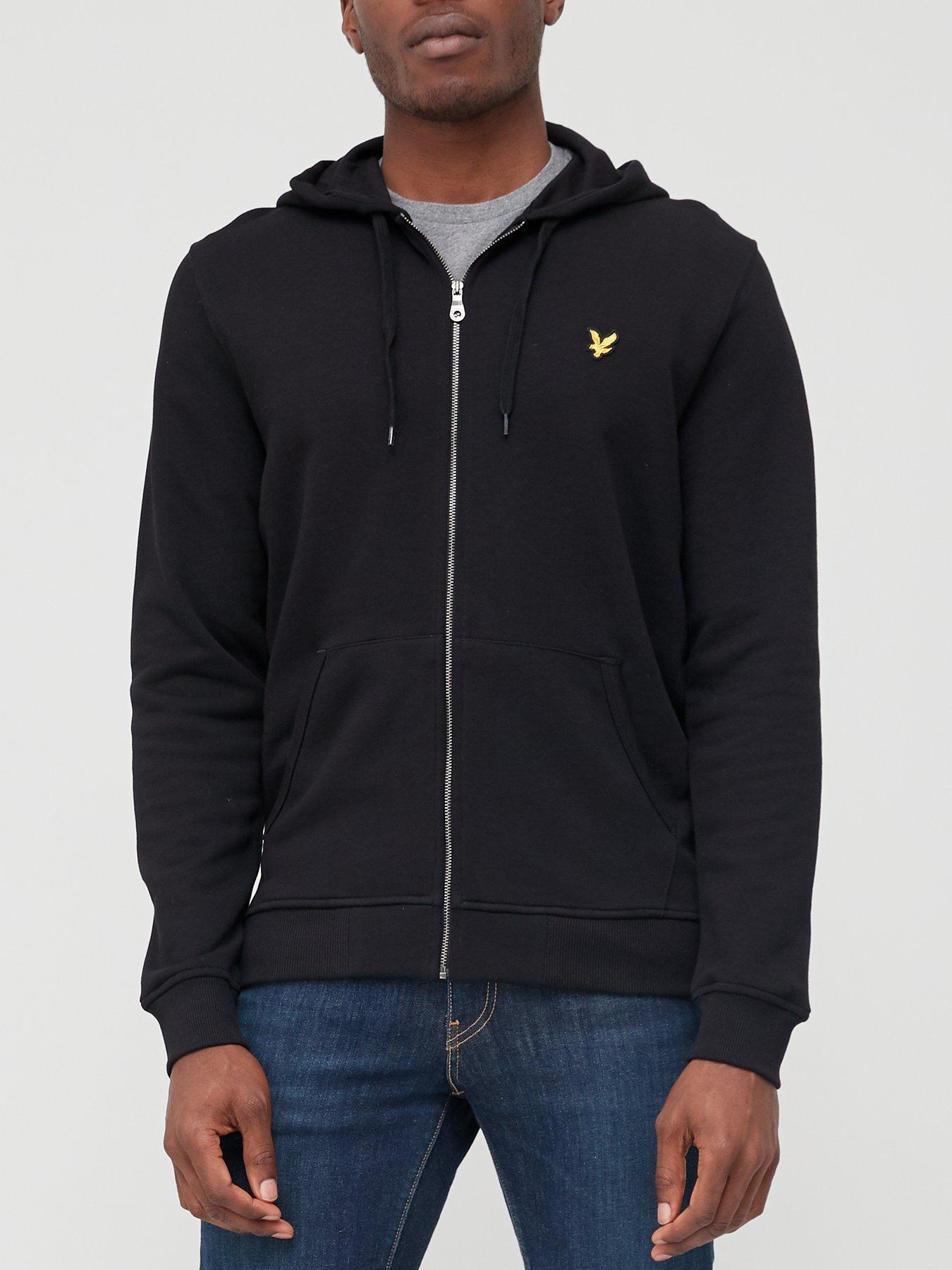 Lyle & Scott Zip Through Hoodie - Black