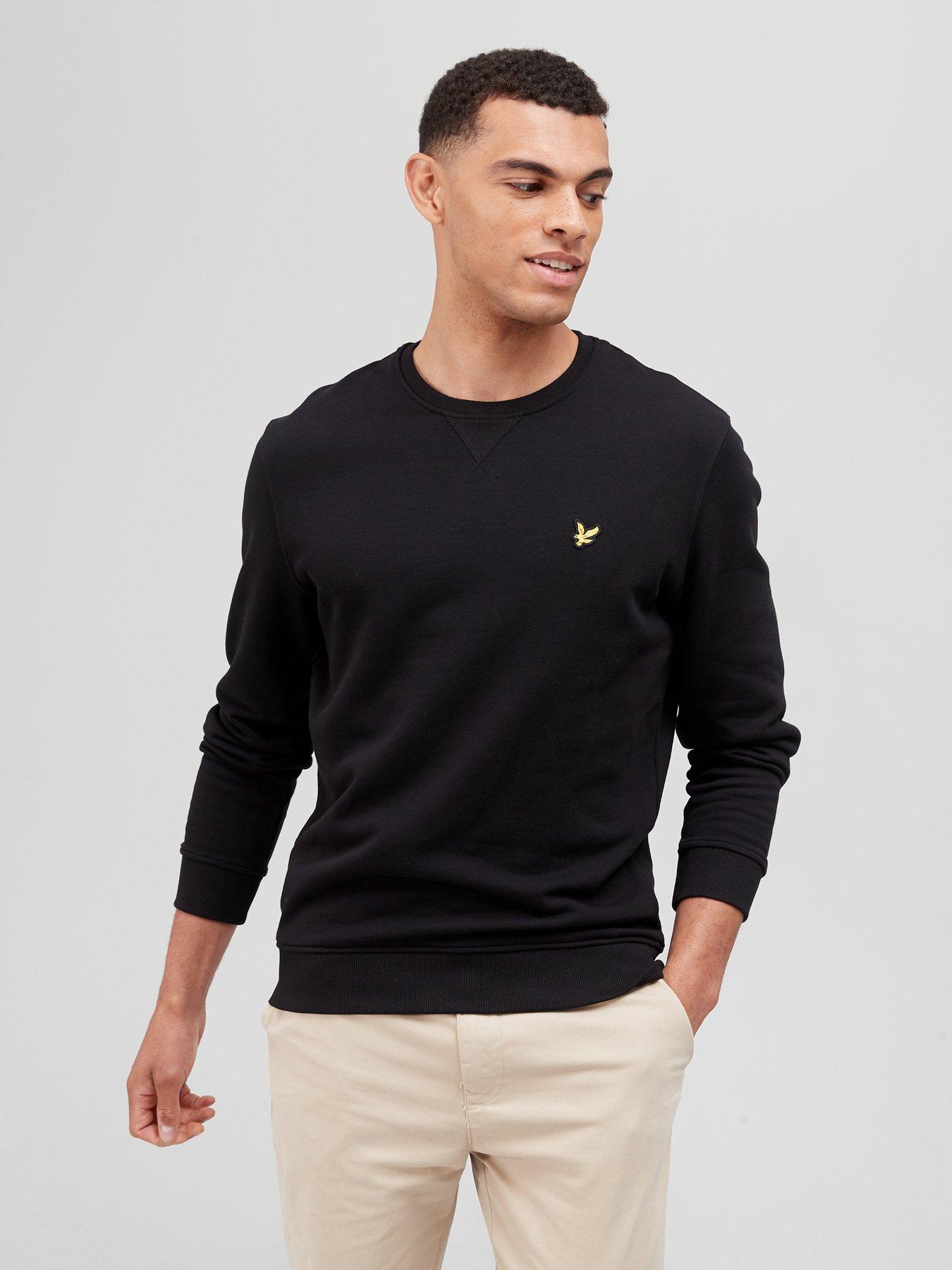 lyle-scott-crew-neck-sweatshirt-black