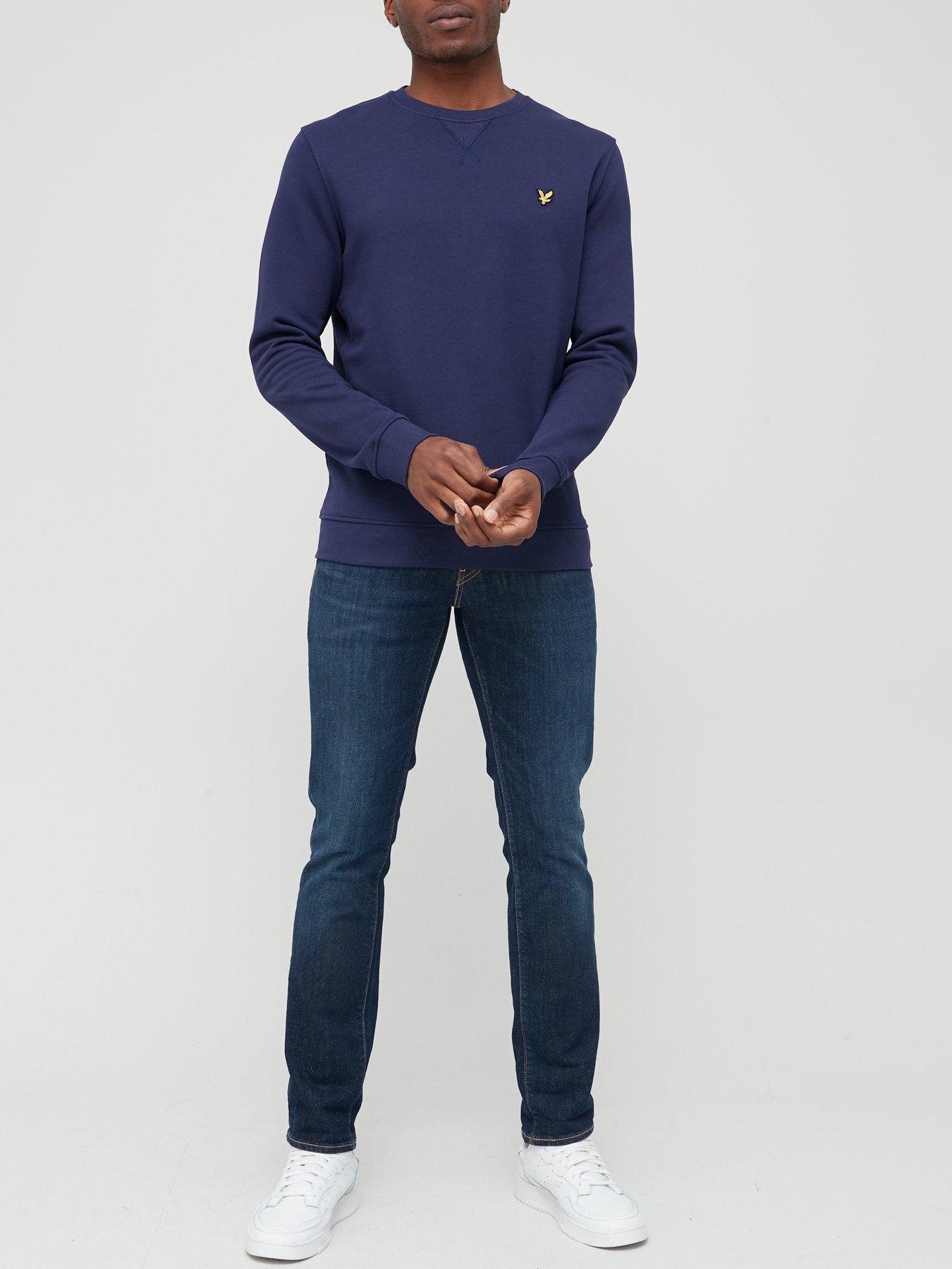 lyle-scott-crew-neck-sweat-top-navyback