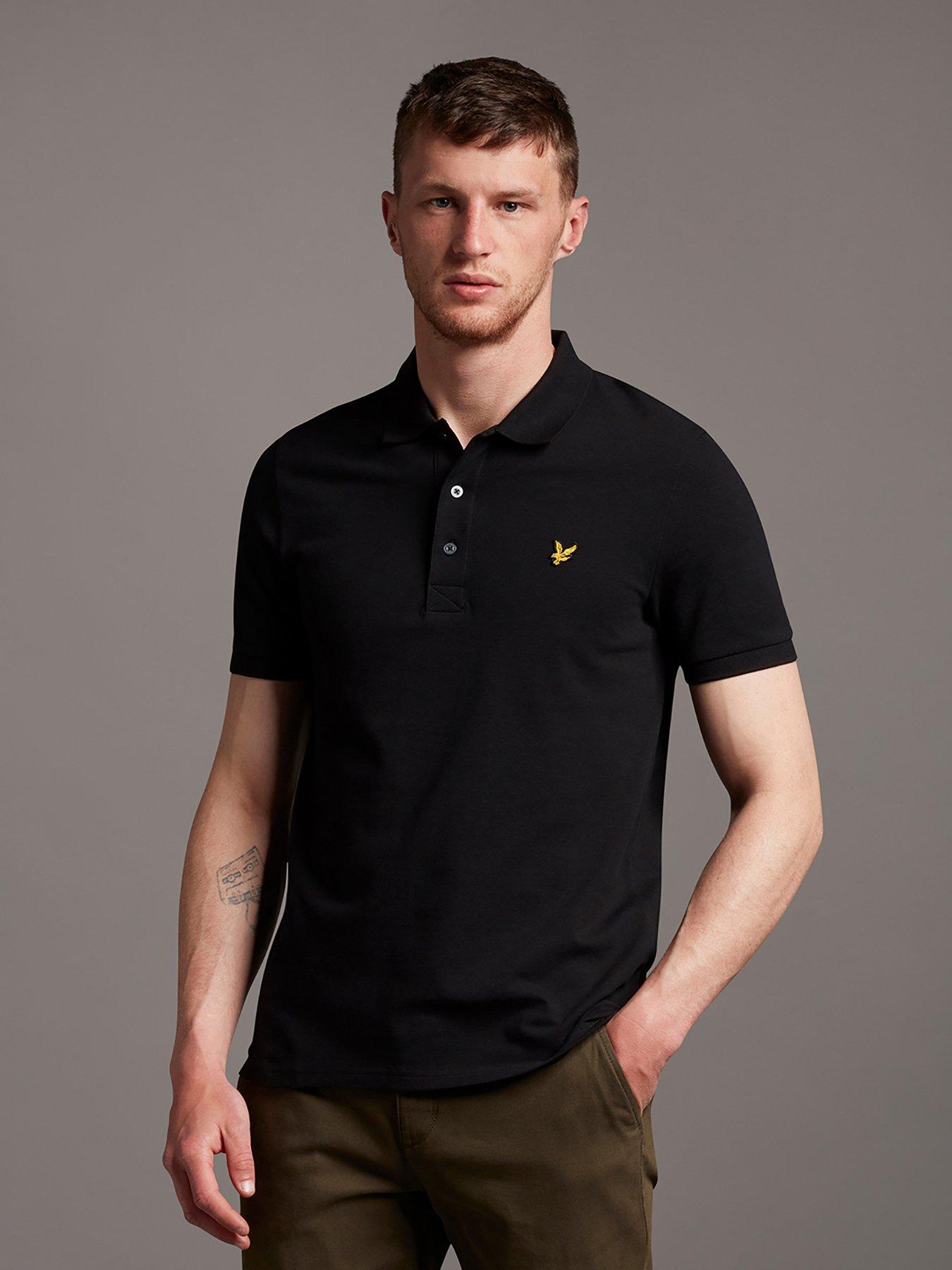 lyle-scott-plain-polo-shirt-black