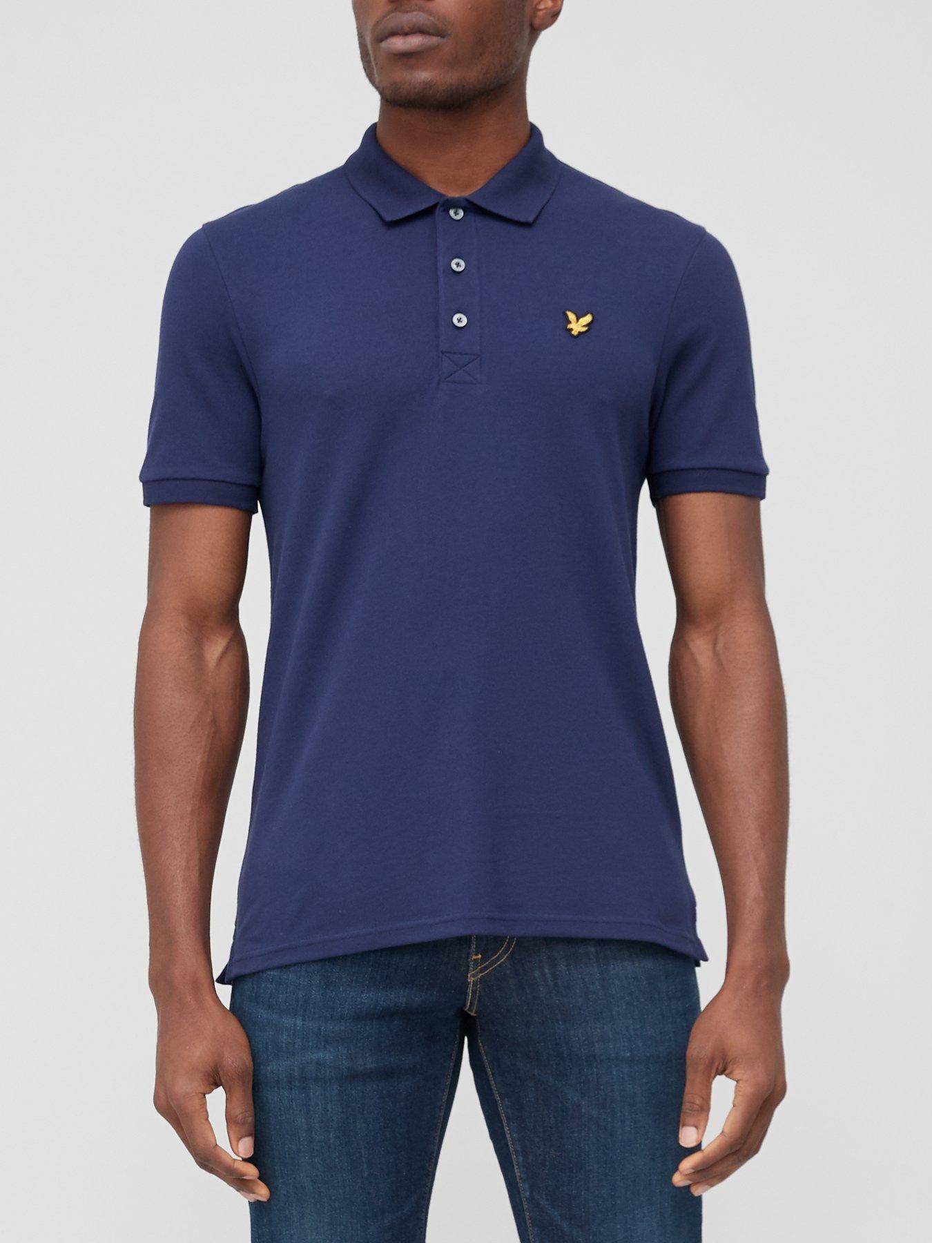 lyle-scott-plain-polo-shirt-navy