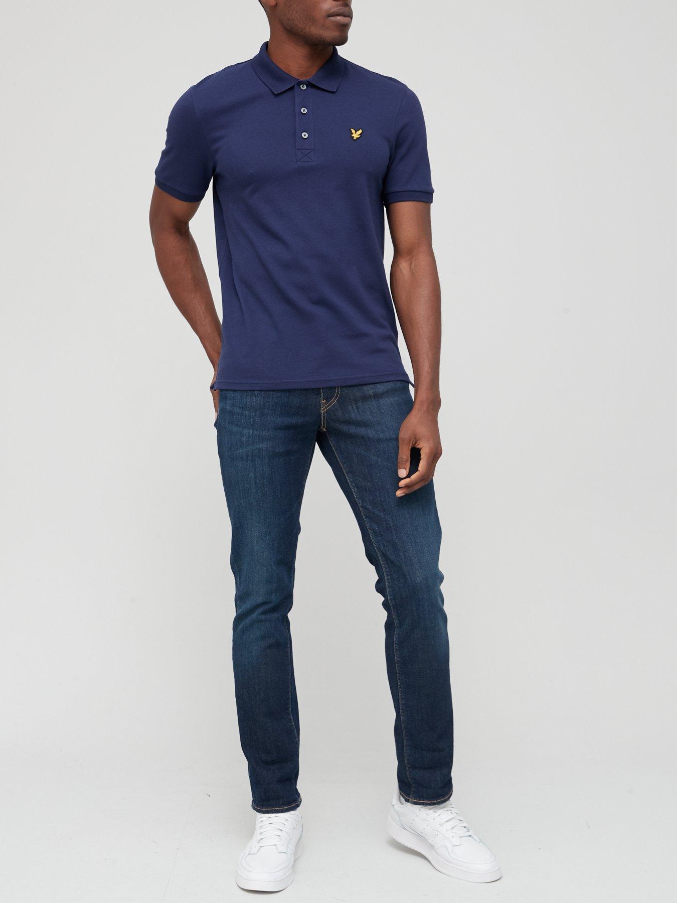 lyle-scott-plain-polo-shirt-navyback