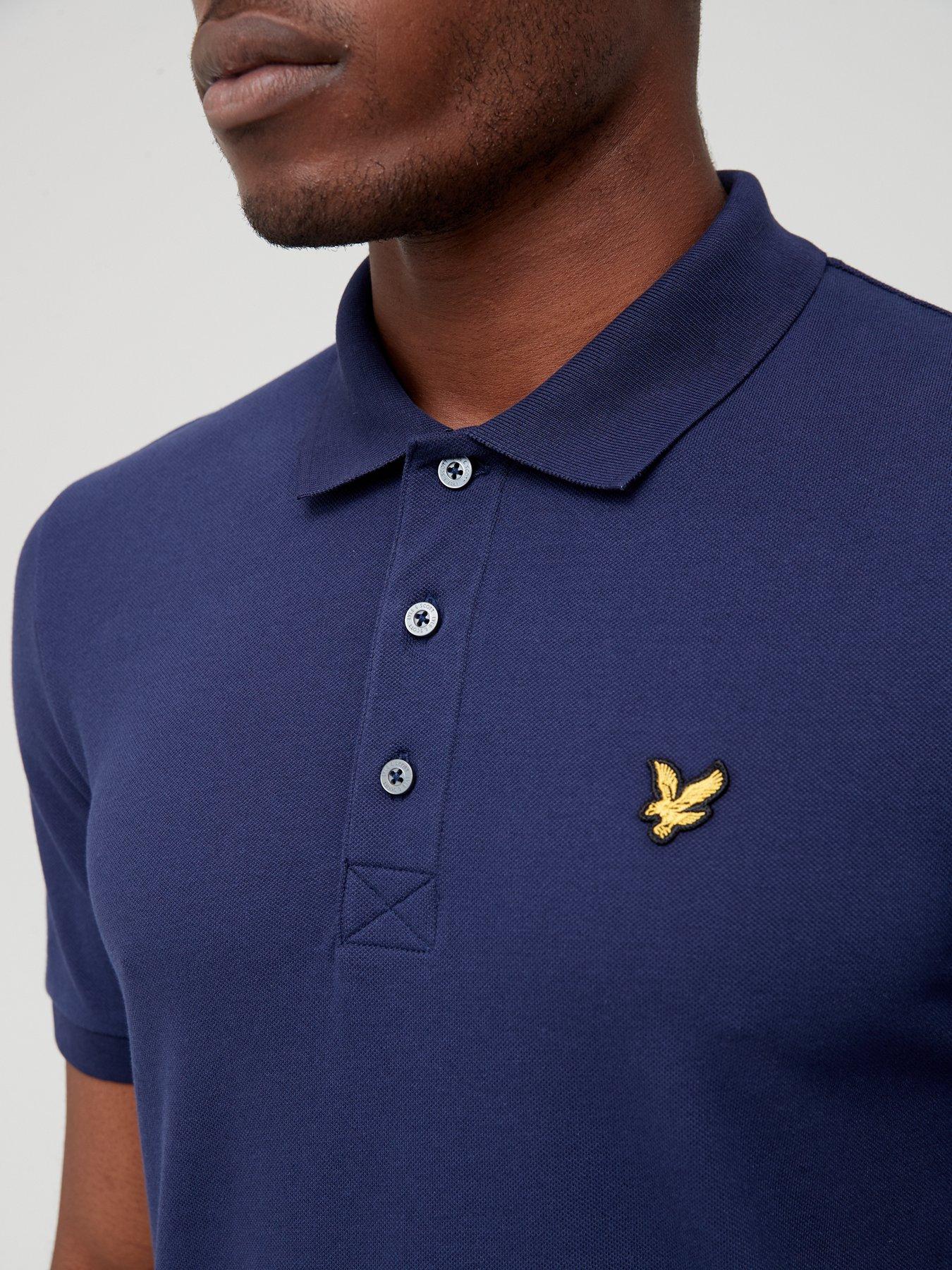 lyle-scott-plain-polo-shirt-navyoutfit