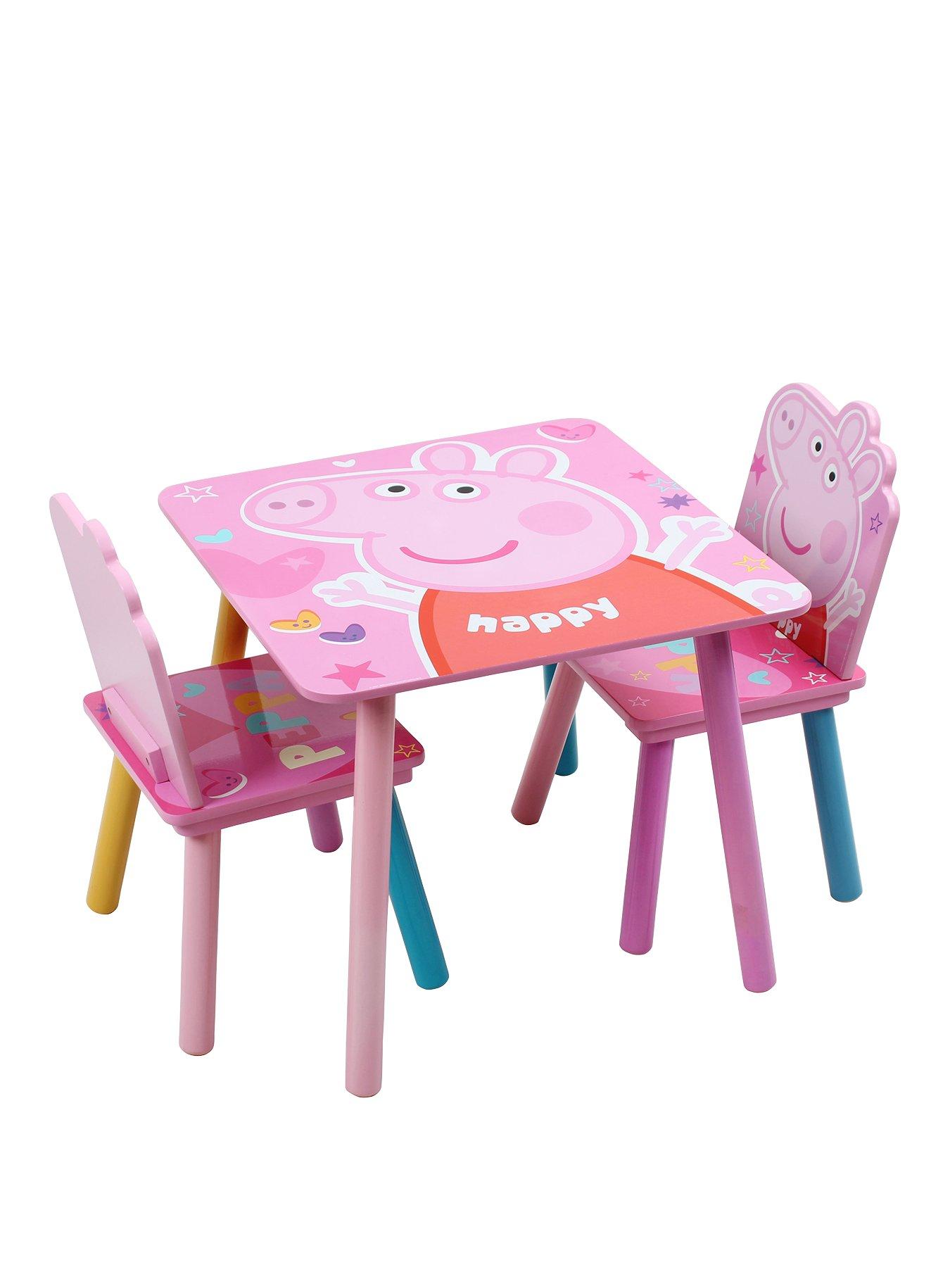 Childrens table and chairs peppa pig on sale