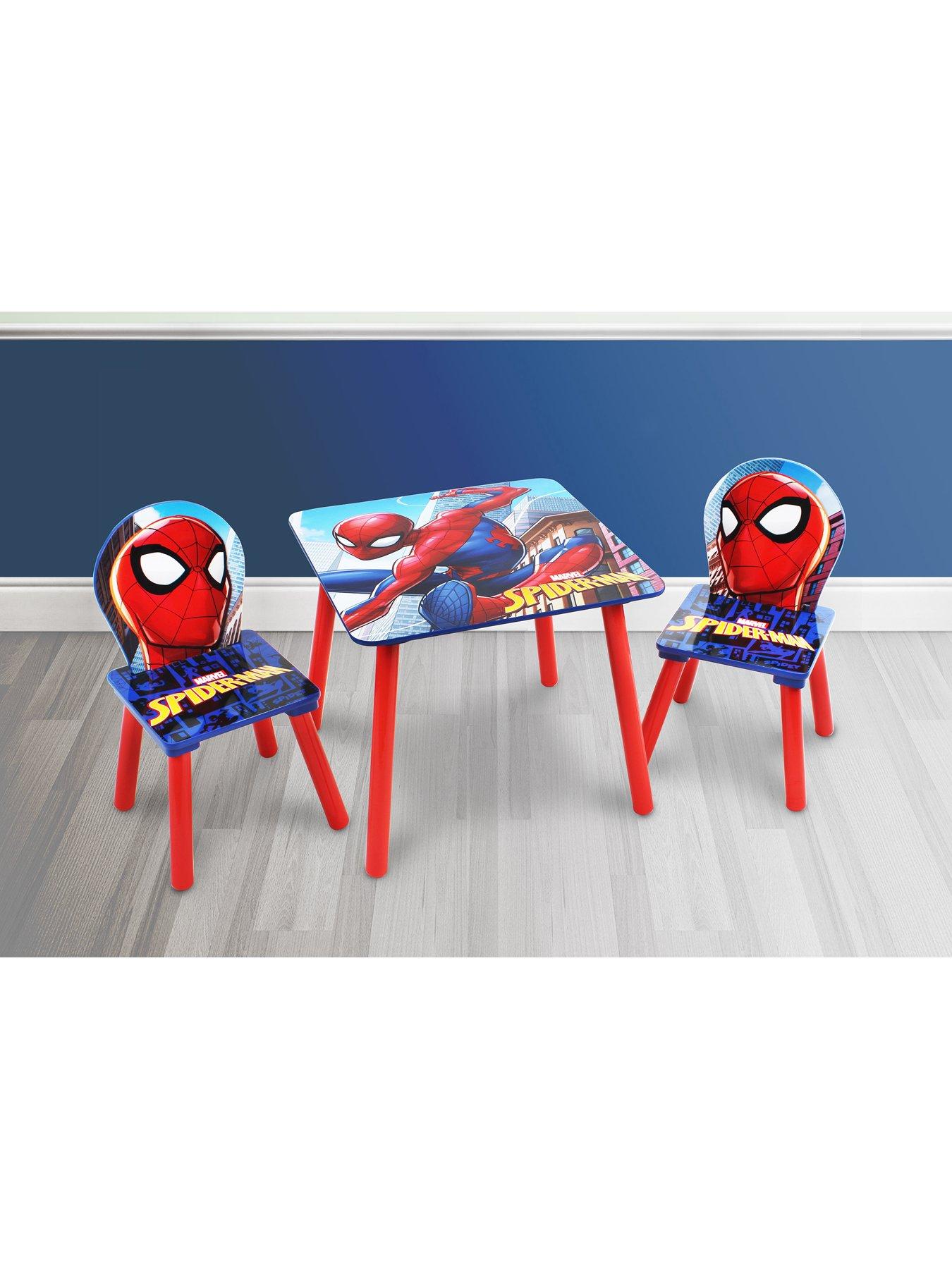 Spiderman Spiderman Wooden Table And 2 Chair Set
