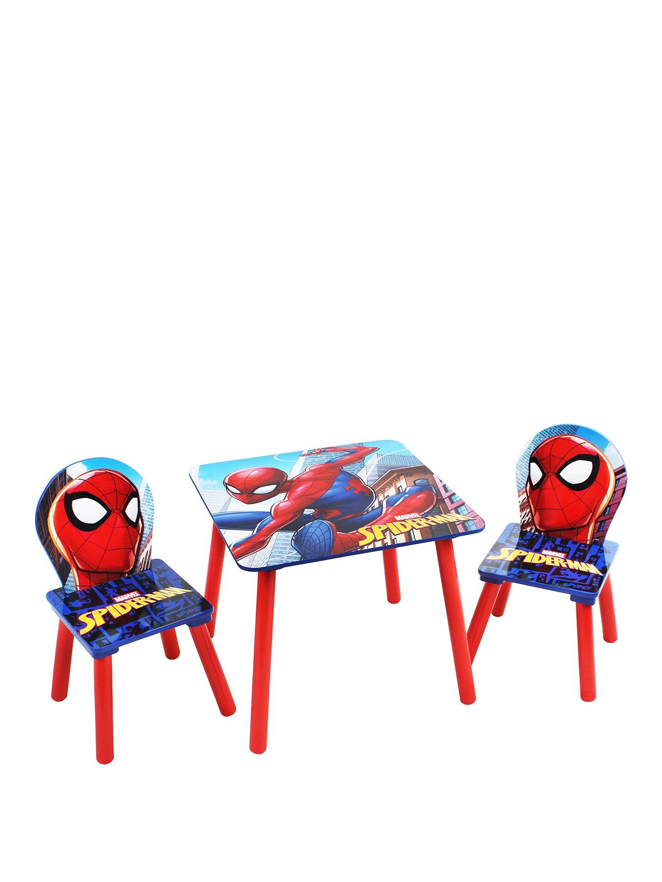 Spider man table and best sale chair set