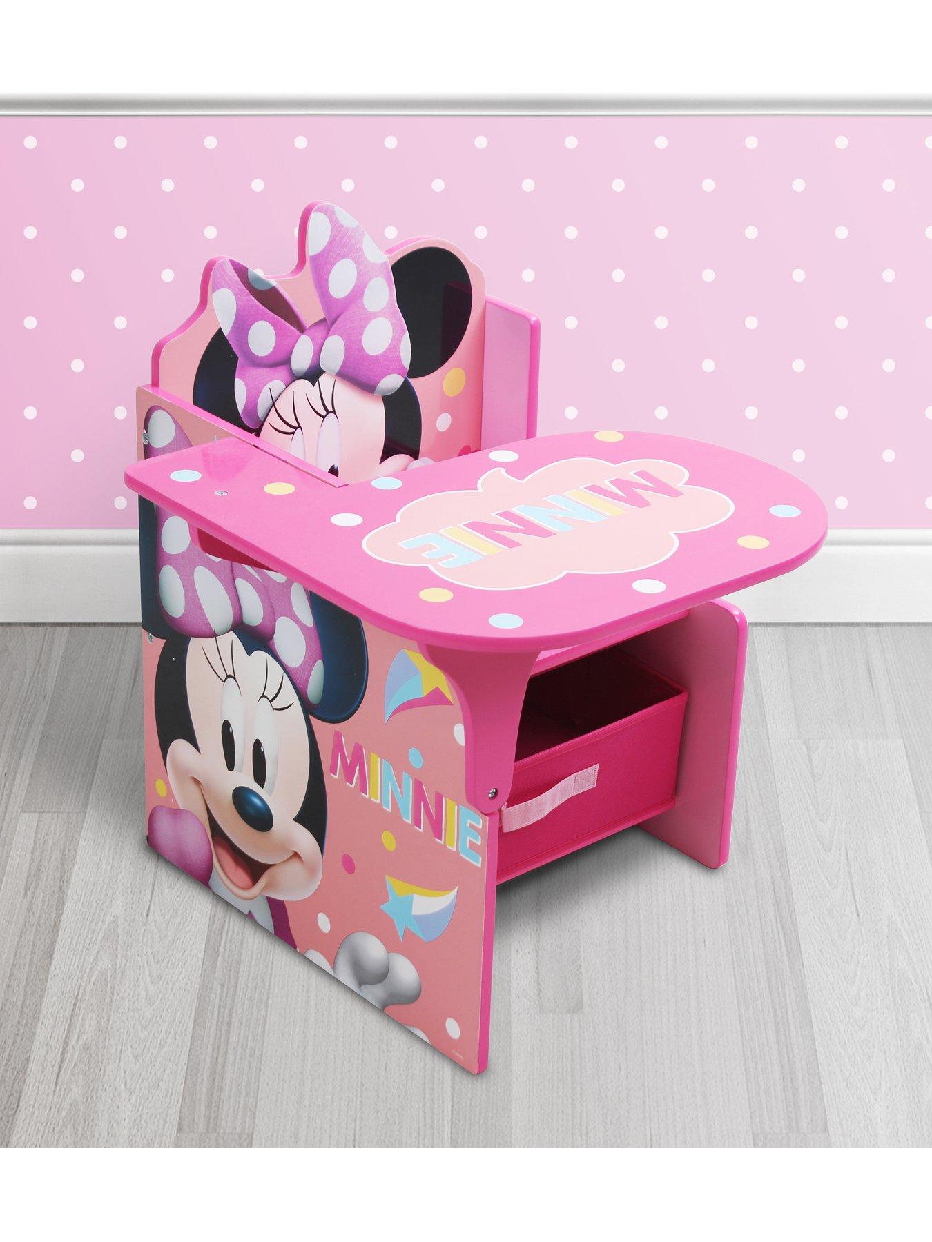 Minnie mouse desk 2025 and chair set