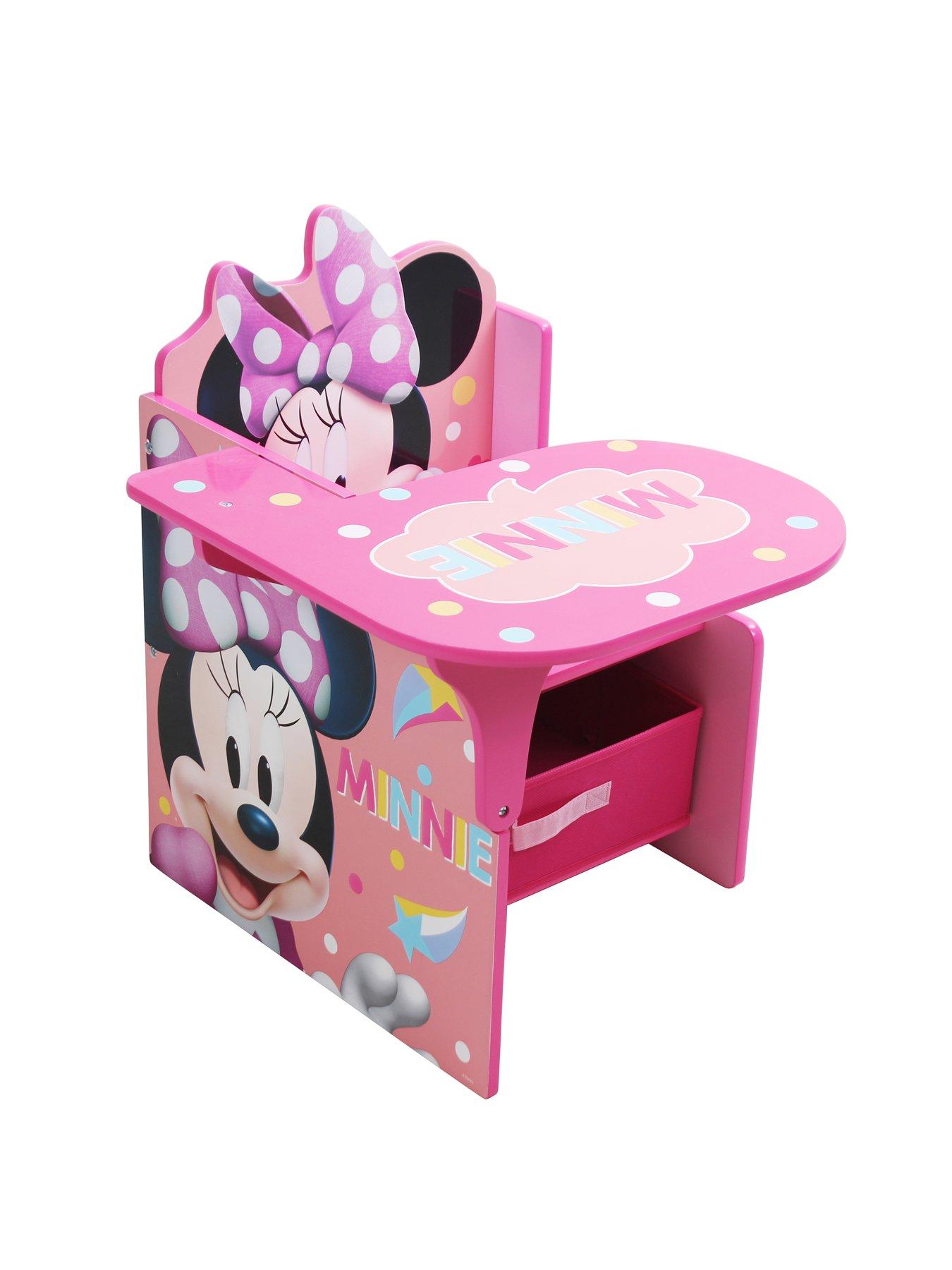 Image 5 of 6 of Minnie Mouse Minnie Mouse Chair Desk With Storage Bin