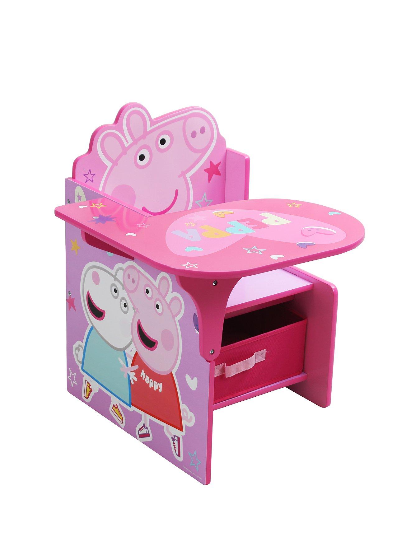 Peppa Pig Peppa Pig Chair Desk With Storage Bin