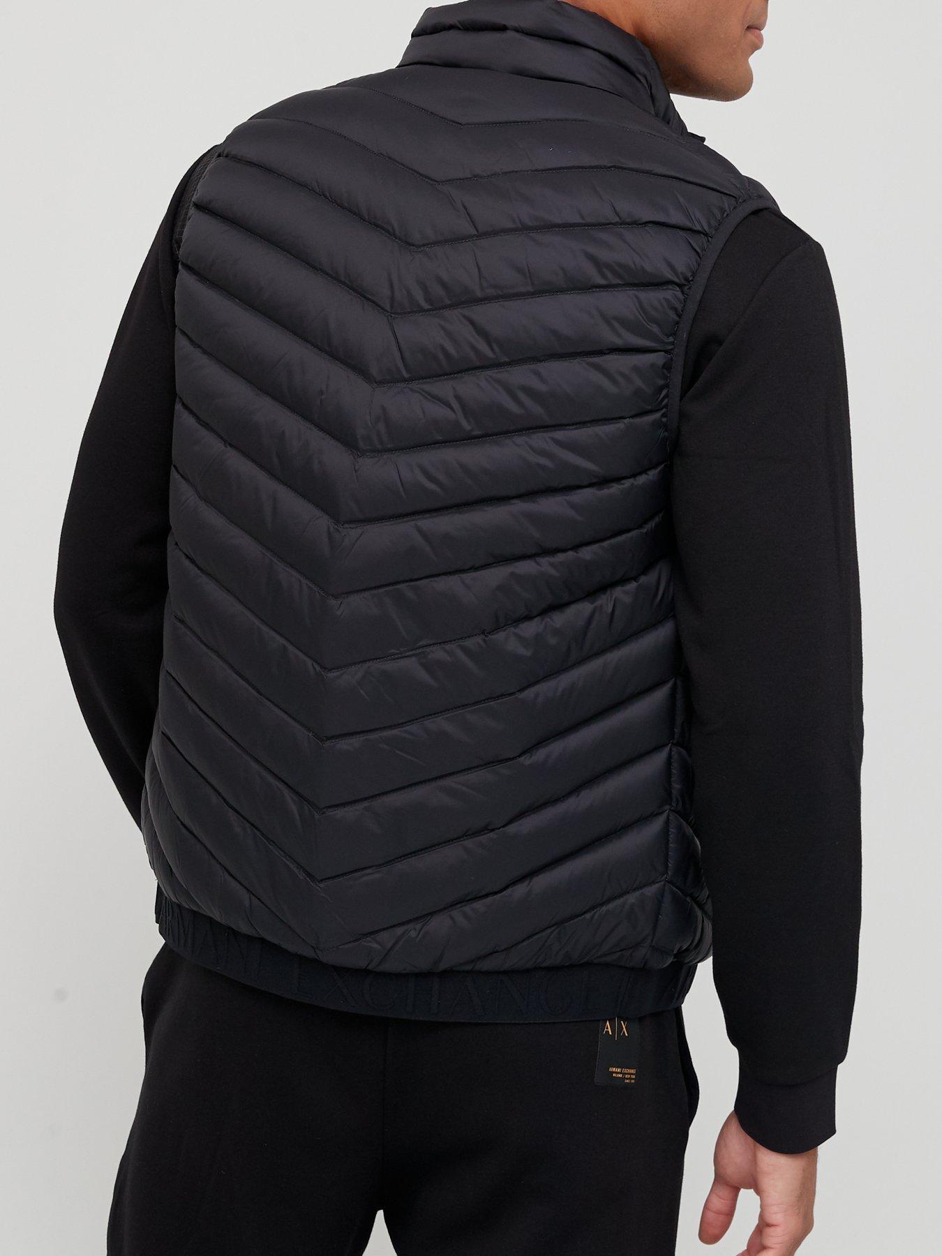 Armani Exchange Padded Down Fill Gilet Black Very Ireland