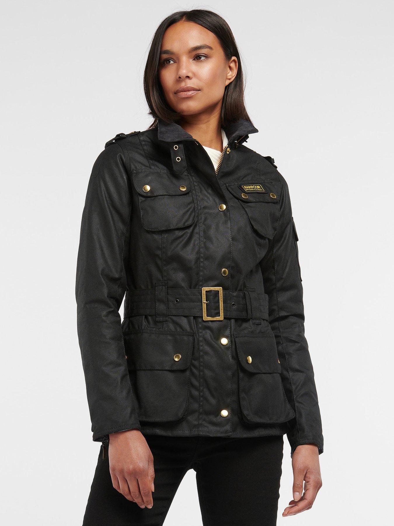 Barbour ladies belted clearance wax jackets