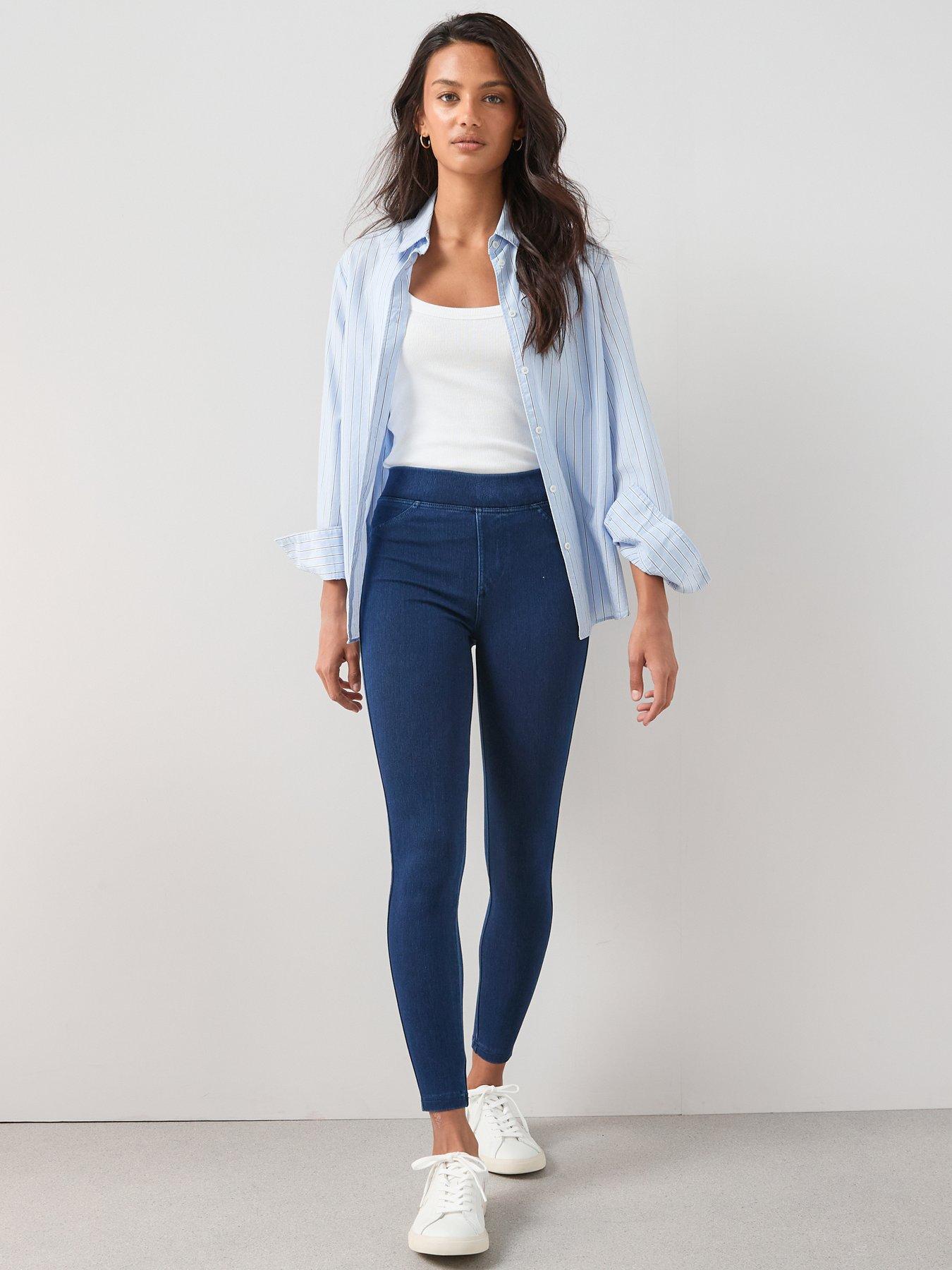 Image 1 of 5 of The Very Collection Denim Look Jegging - Indigo
