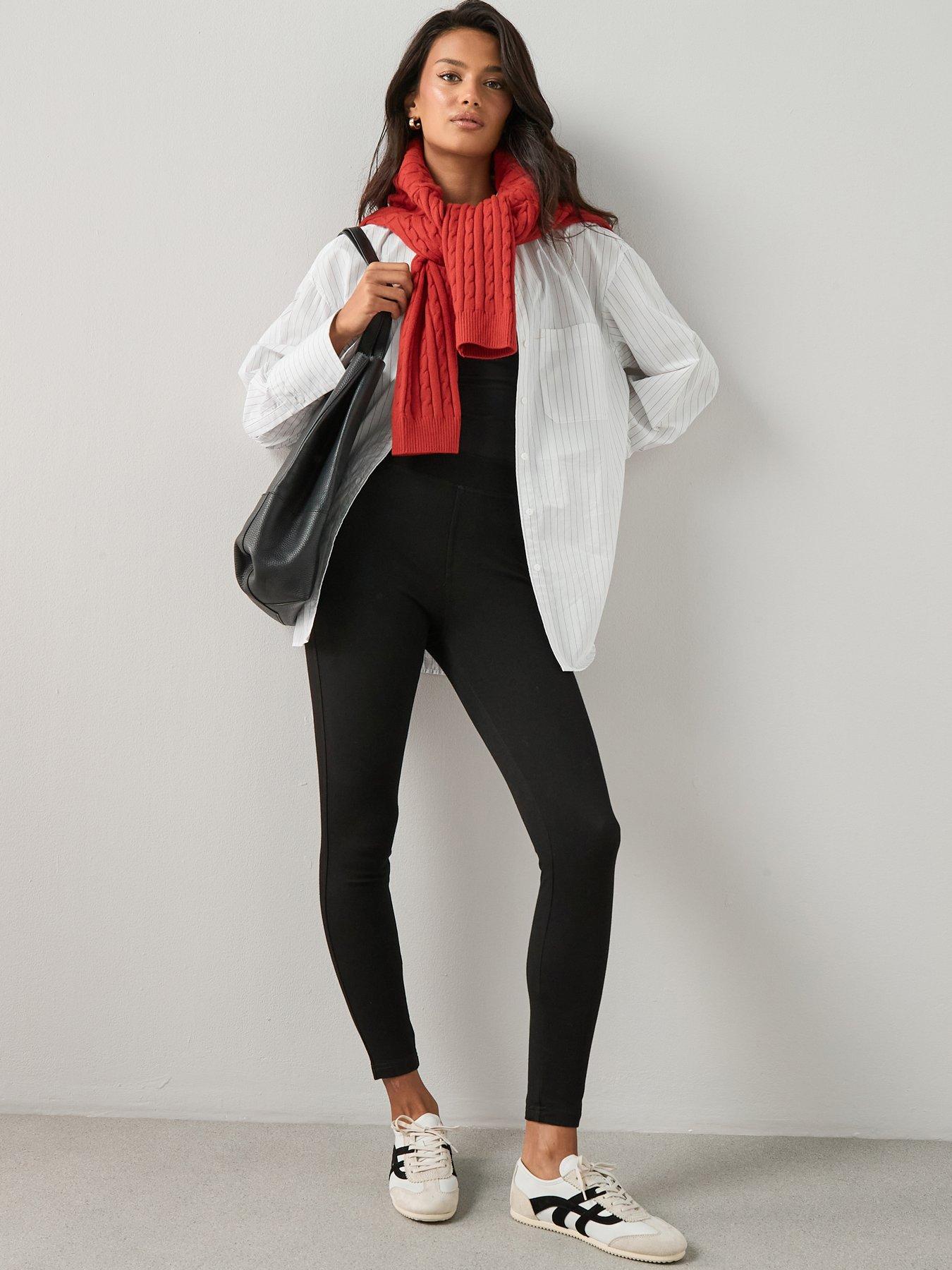 Image 1 of 6 of The Very Collection Denim Look Jegging - Black