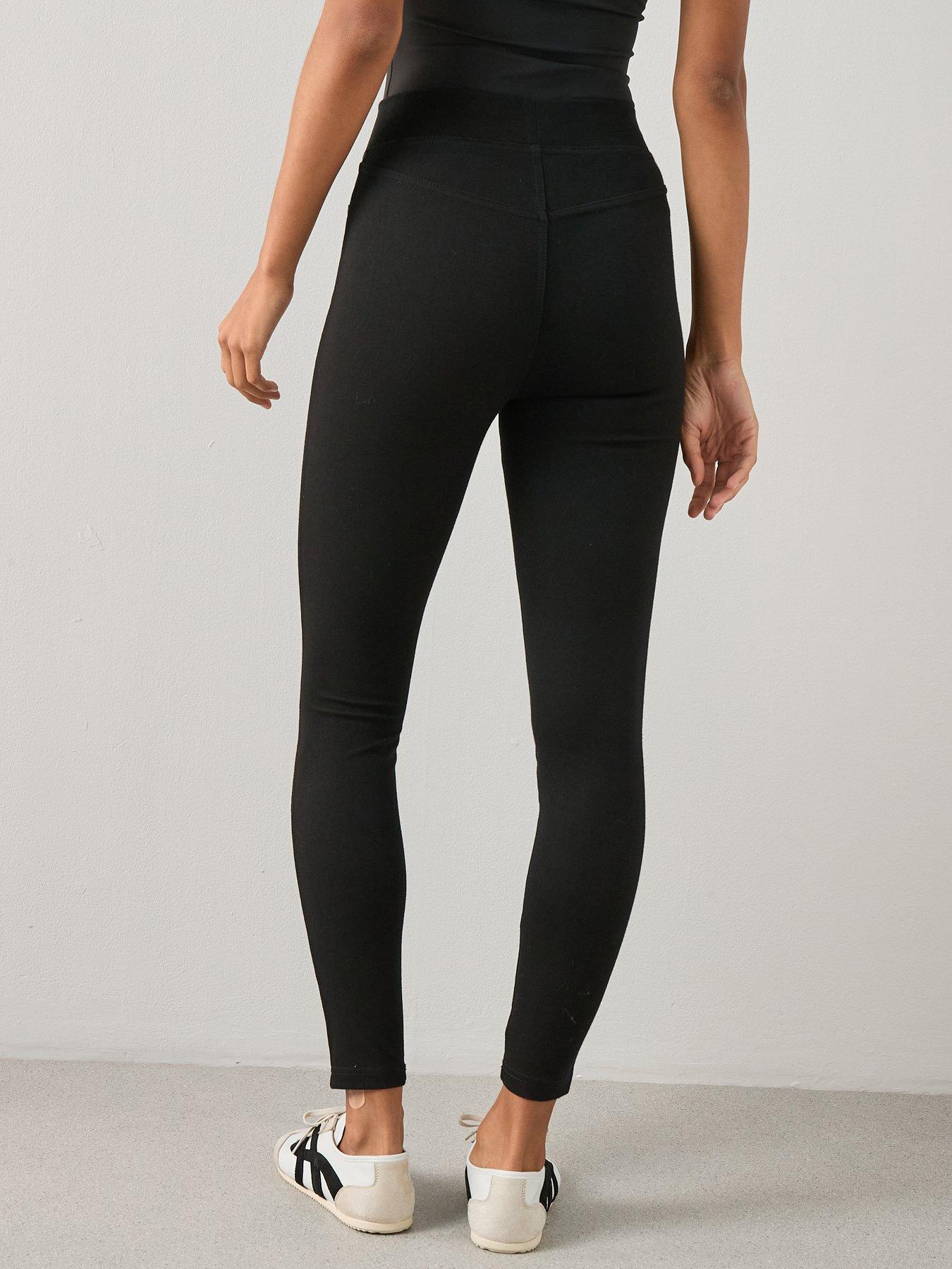 Image 2 of 6 of The Very Collection Denim Look Jegging - Black