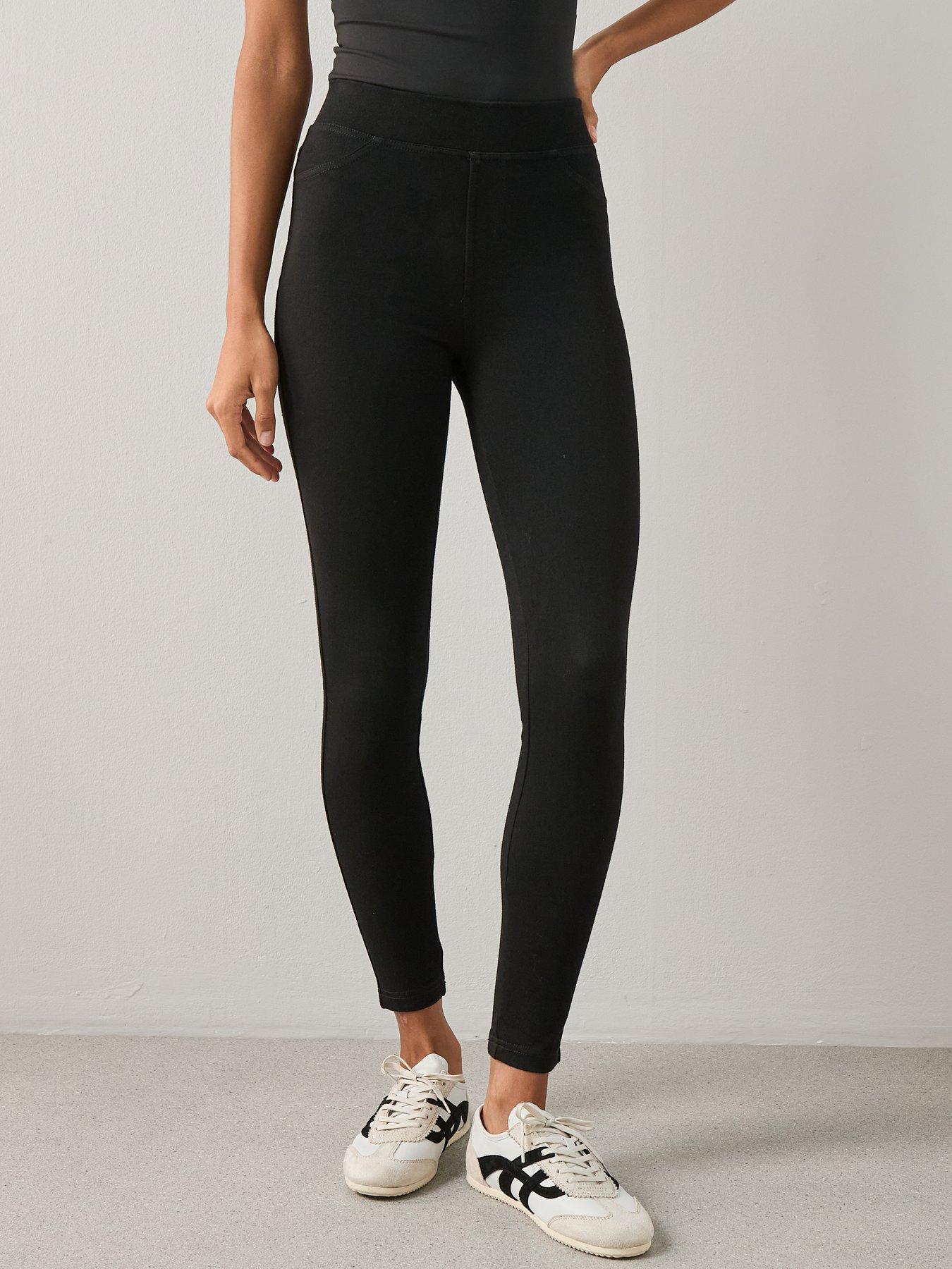 Image 4 of 6 of The Very Collection Denim Look Jegging - Black