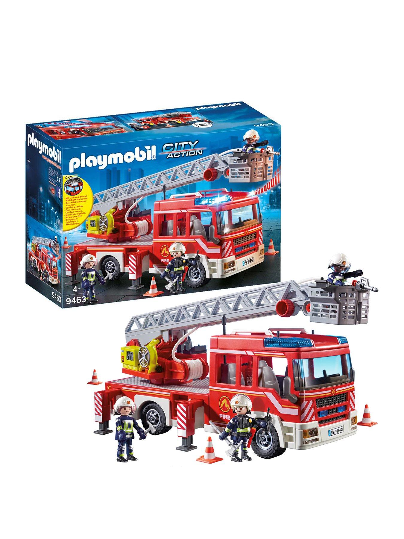 Playmobil fire hot sale truck ladder unit